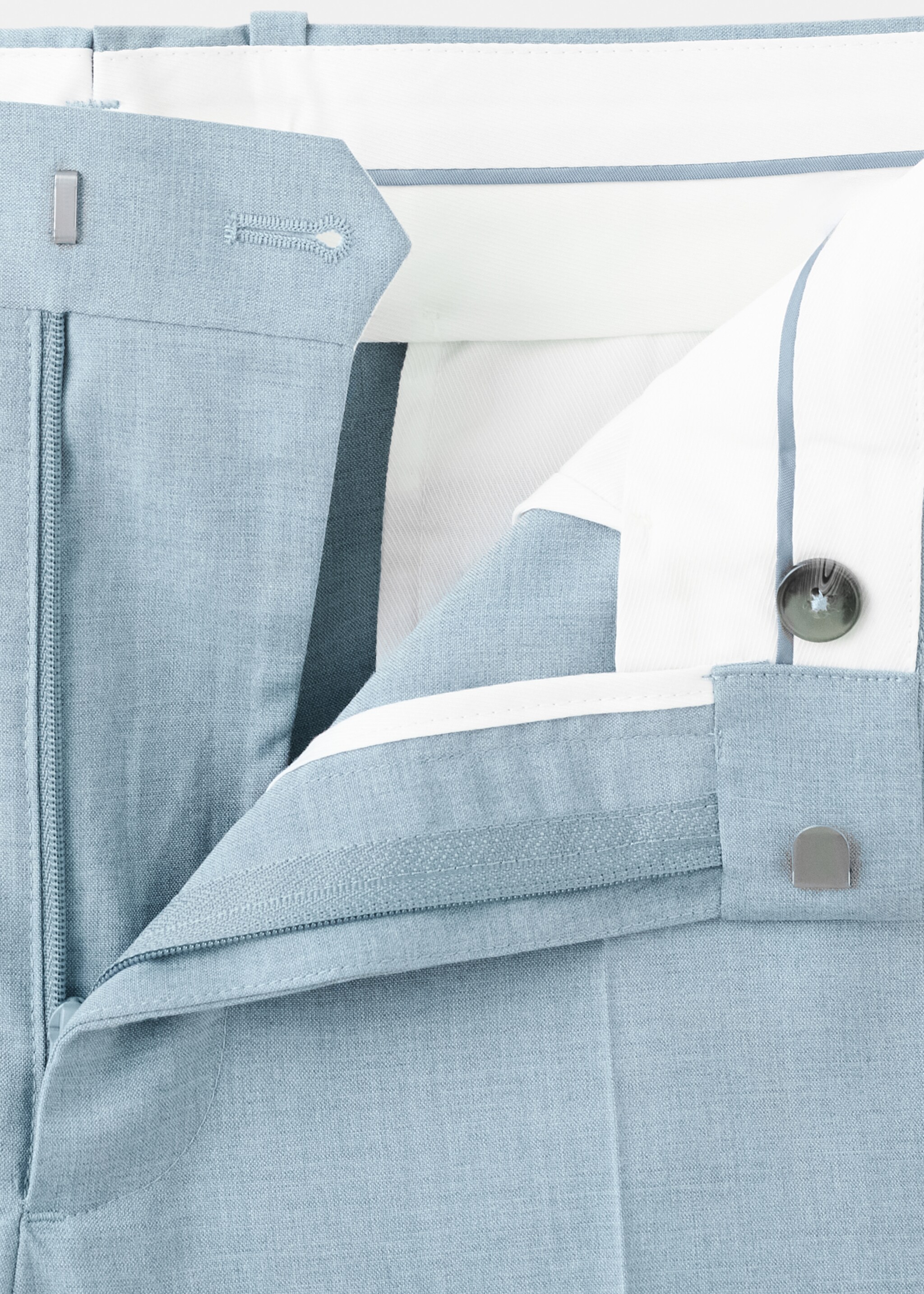 Trousers paris - Details of the article 8, Sky Blue. Ref: 27025937-00.