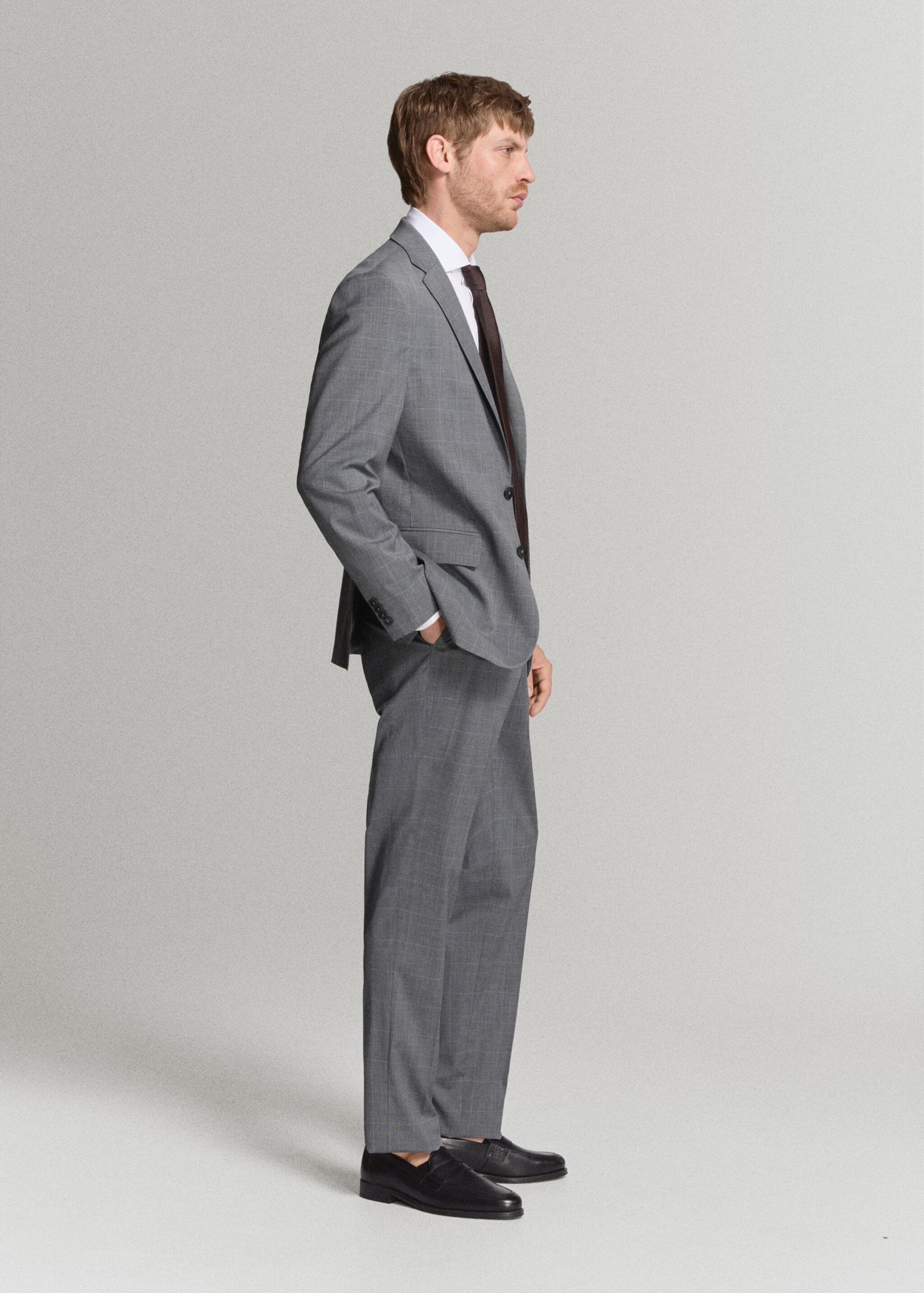 London regular-fit suit jacket - Details of the article 2, Grey. Ref: 27025939-00.