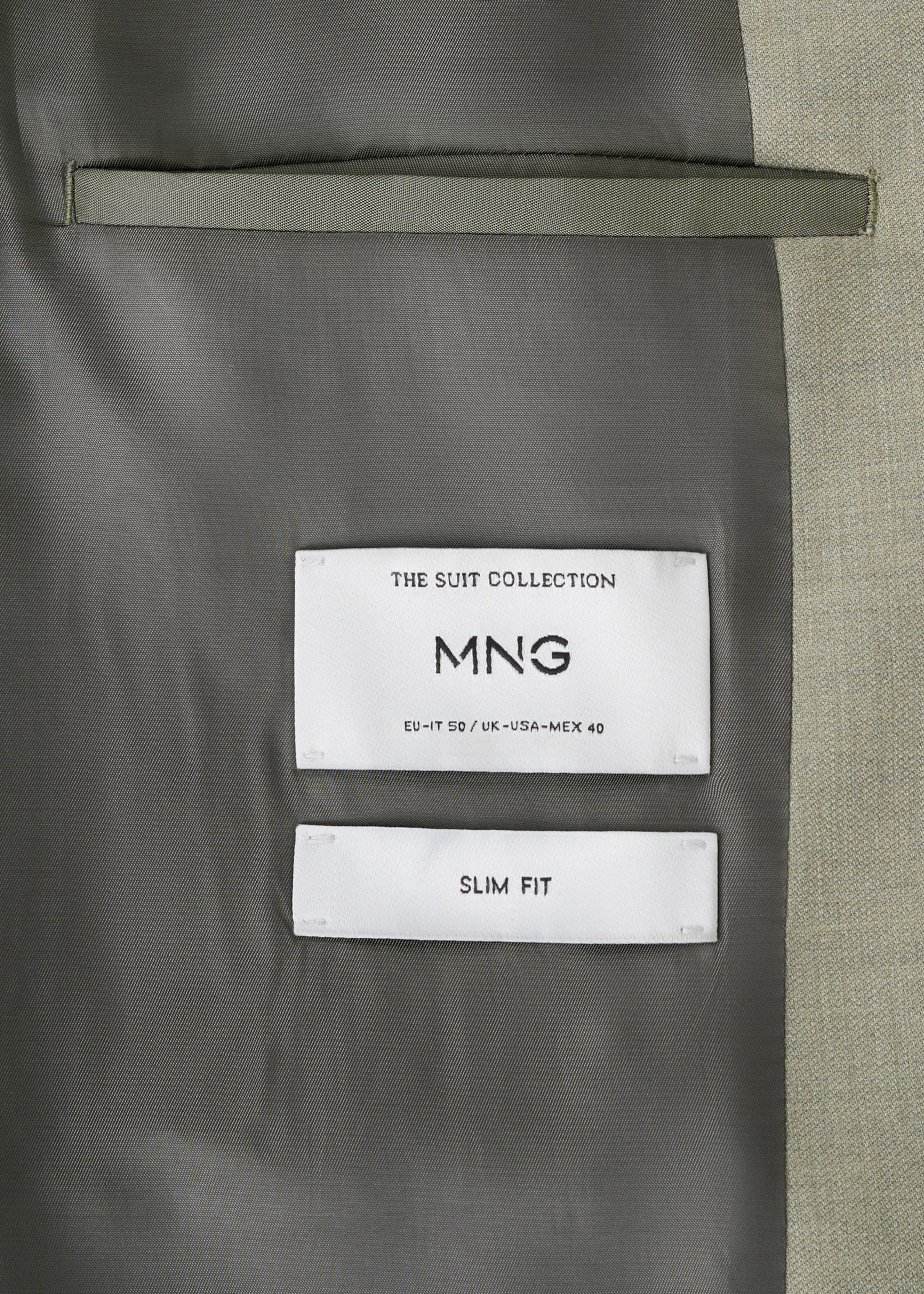 جاكيت بدلة بقصة ضيقة من ميلان - تفاصيل المنتج 0, أخضر. Ref: 27025941-00.