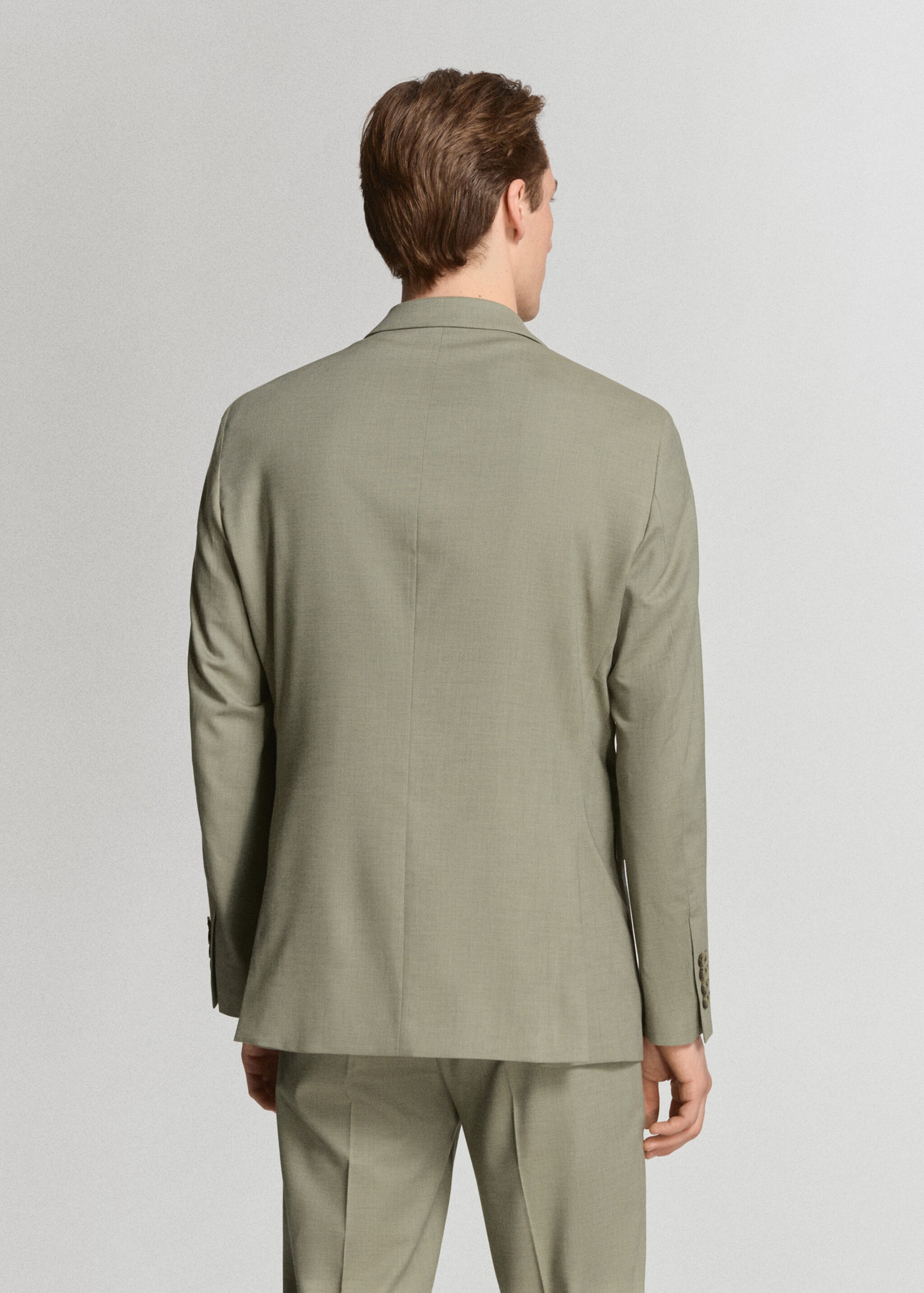 Milan slim-fit suit blazer - Reverse of the article, Green. Ref: 27025941-00.