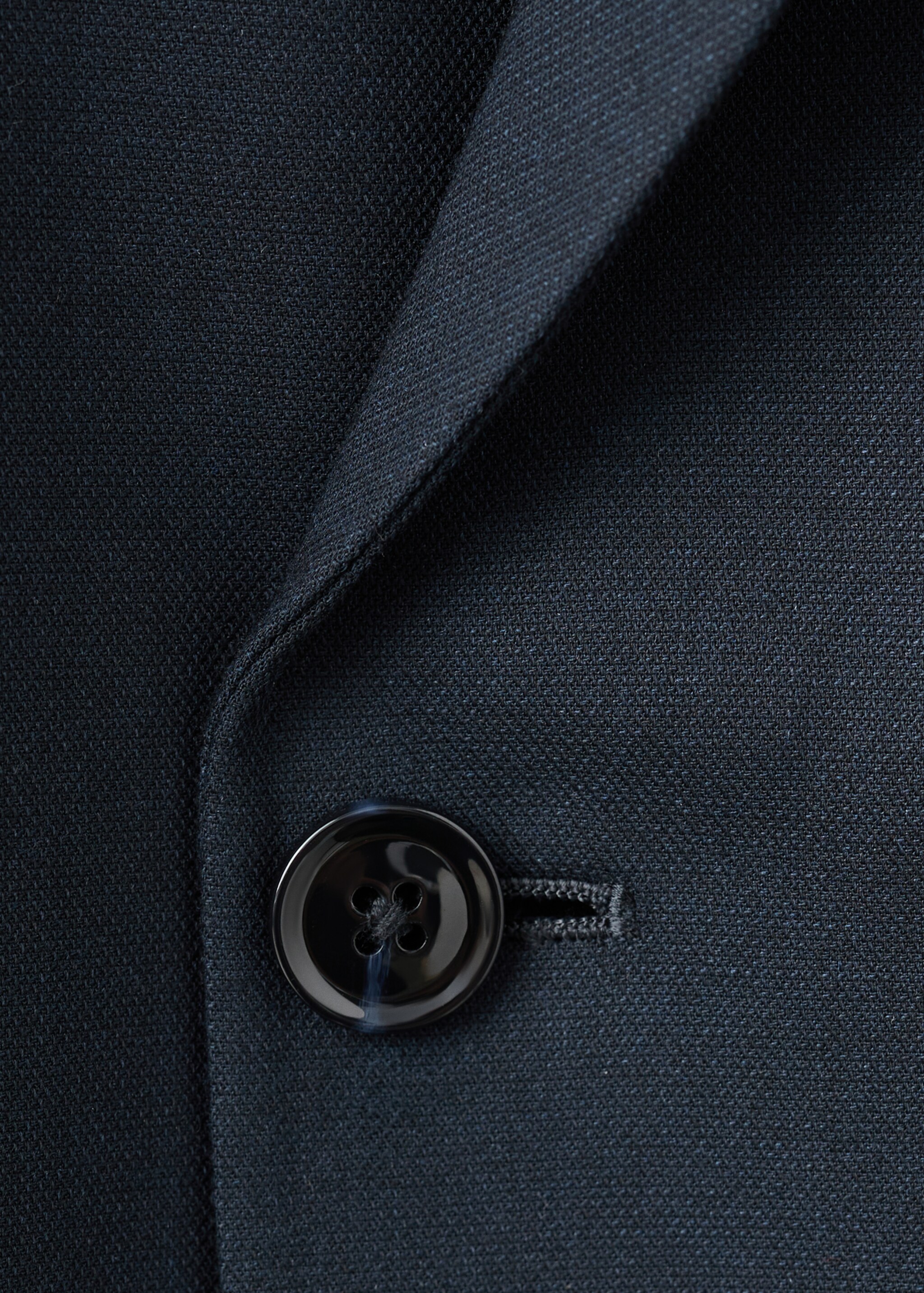 Monaco double-breasted slim-fit suit jacket - Details of the article 8, Navy. Ref: 27025943-00.