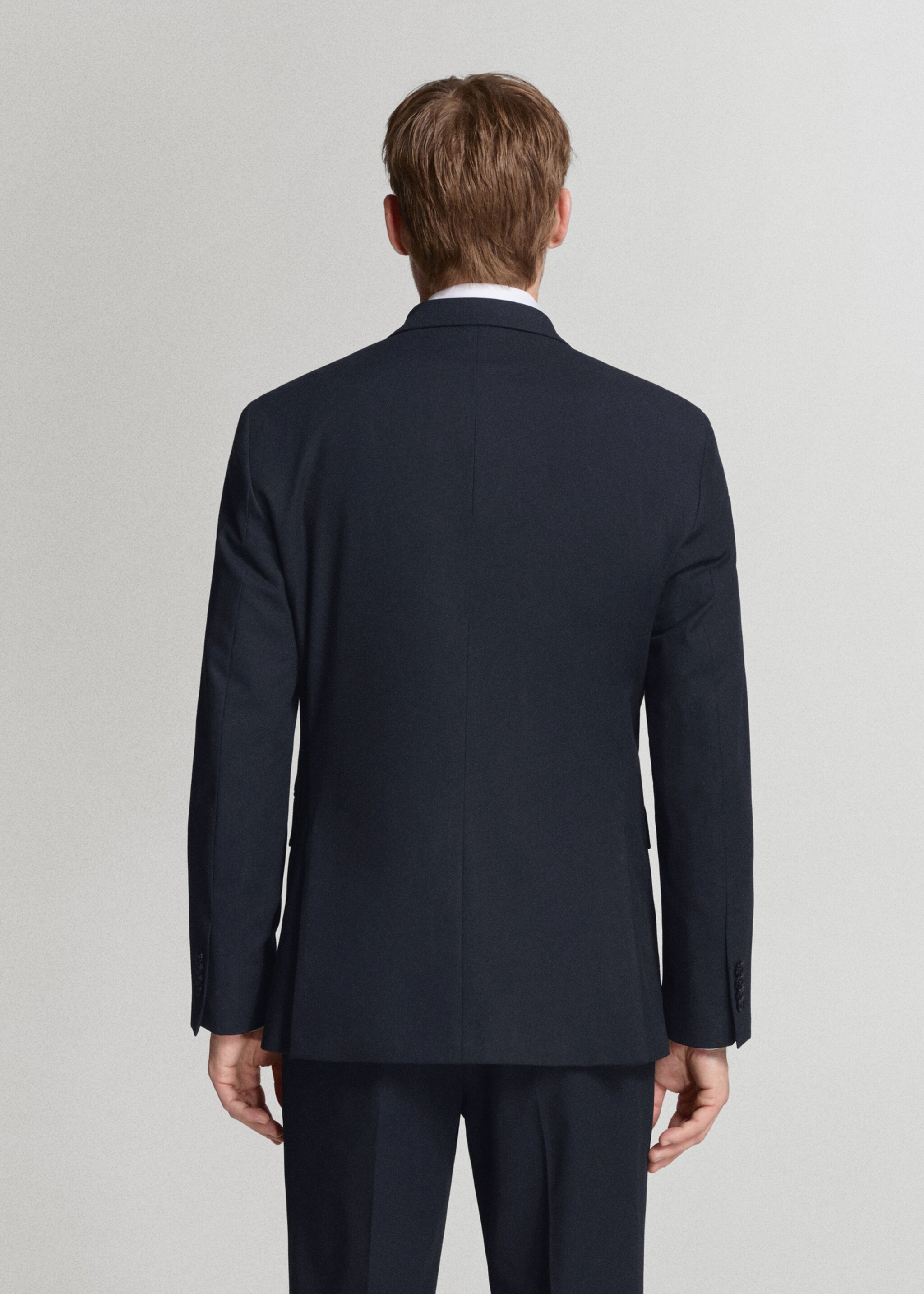 Blazer de fato Monaco assertoado slim fit - Verso do artigo, Azul-marinho. Ref: 27025943-00.