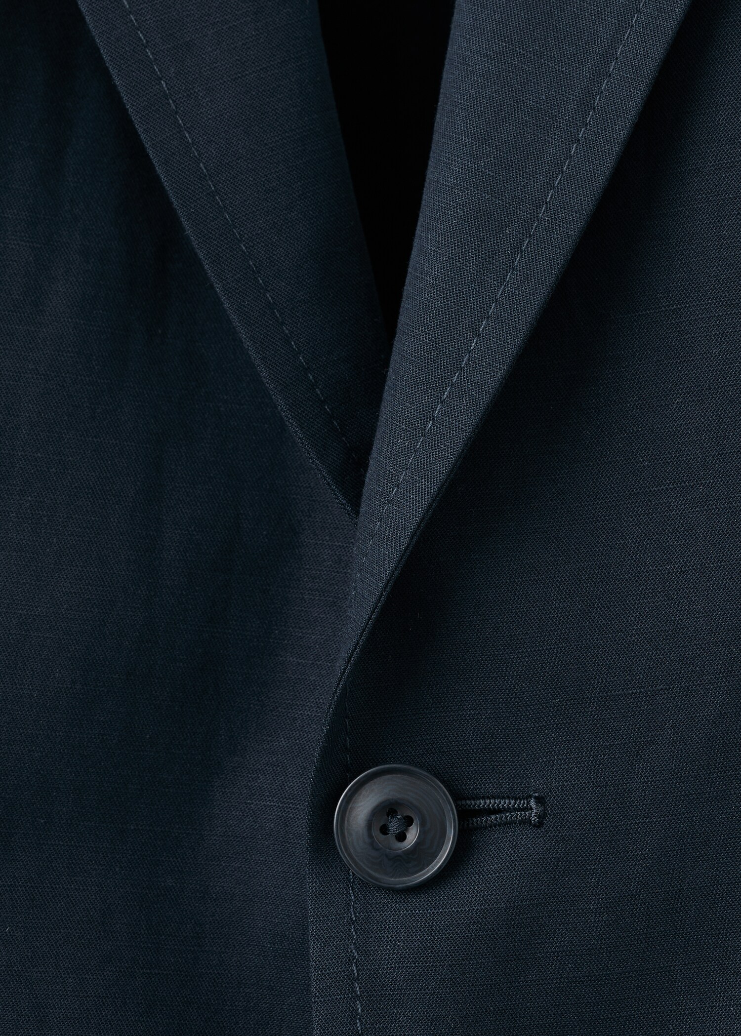 Slim-fit linen-blend suit jacket - Details of the article 8