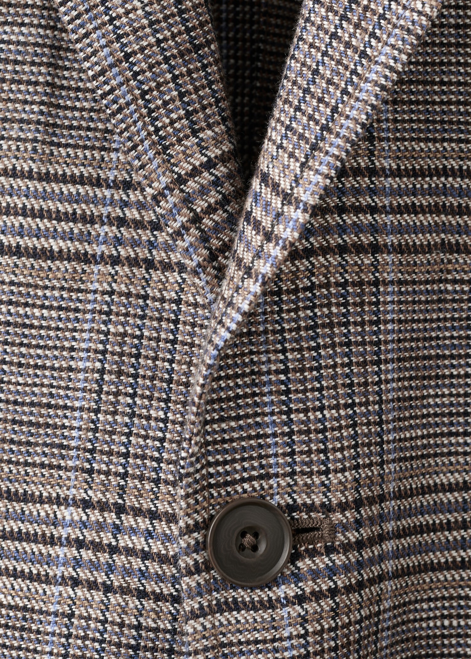 100% linen Prince of Wales check jacket - Details of the article 8