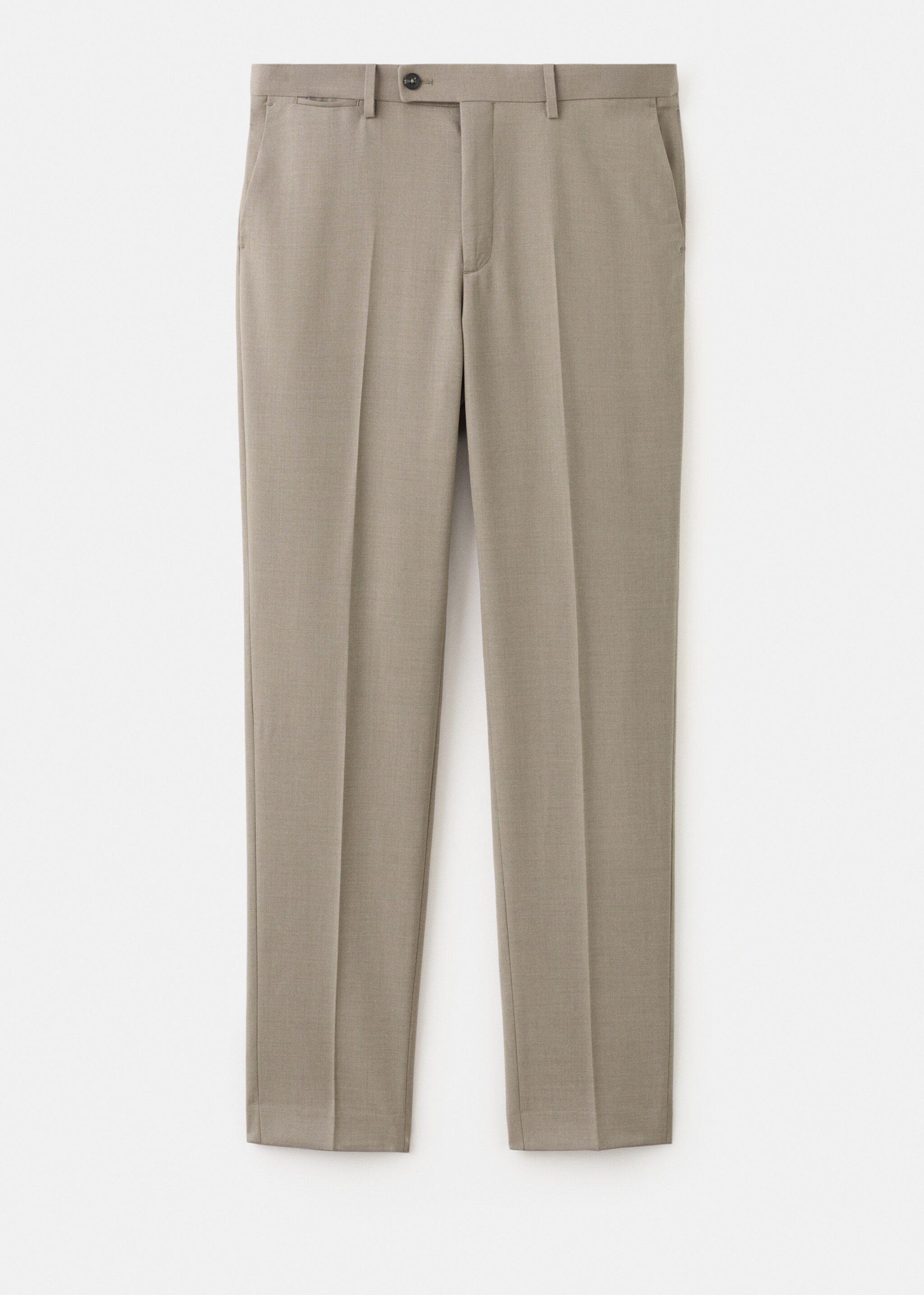 Pantalón traje Turín 100% lana - Artículo sin modelo, Marrón medio. Ref: 27025950-00.