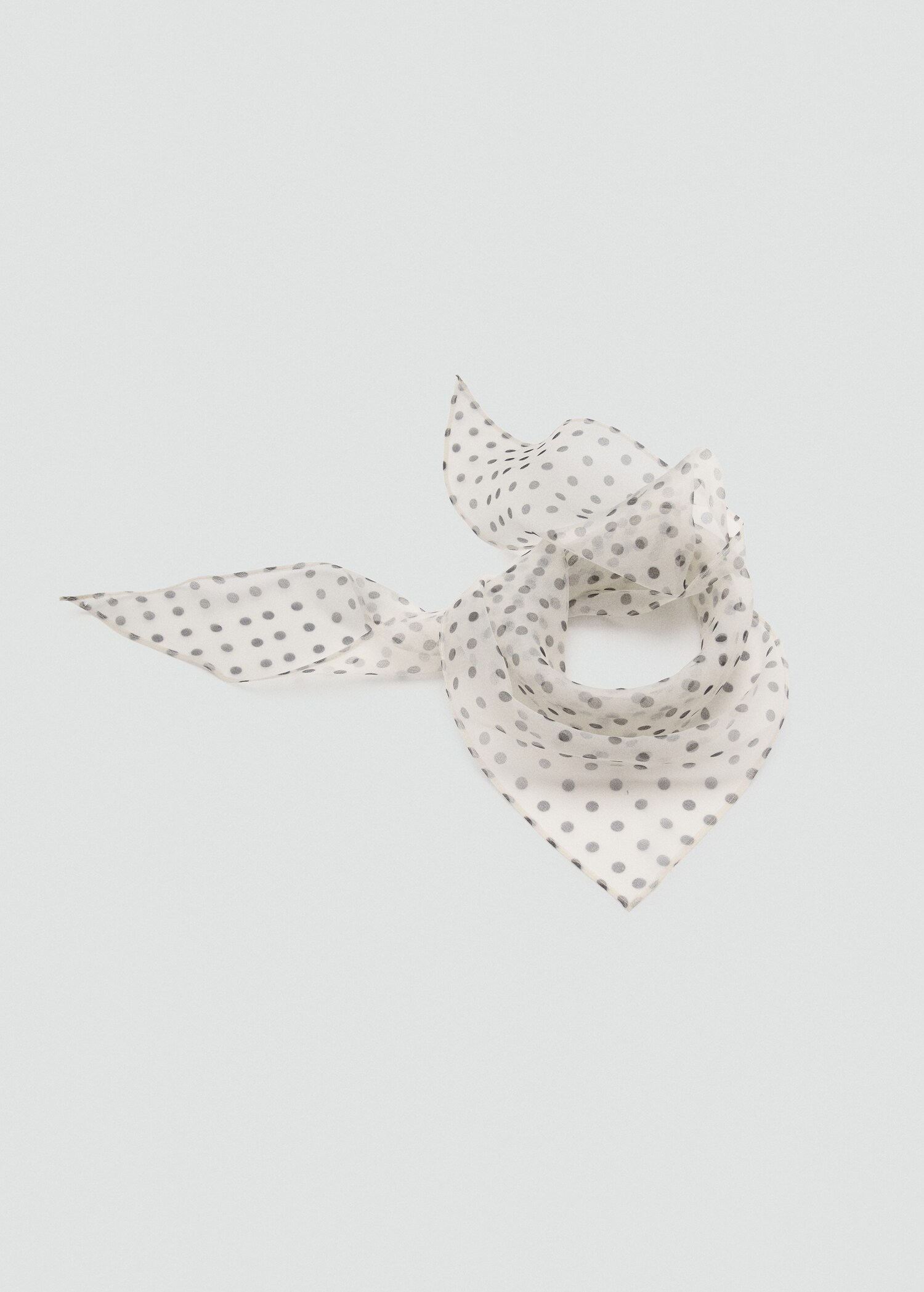 Polka dot print scarf - Деталь изделия 1