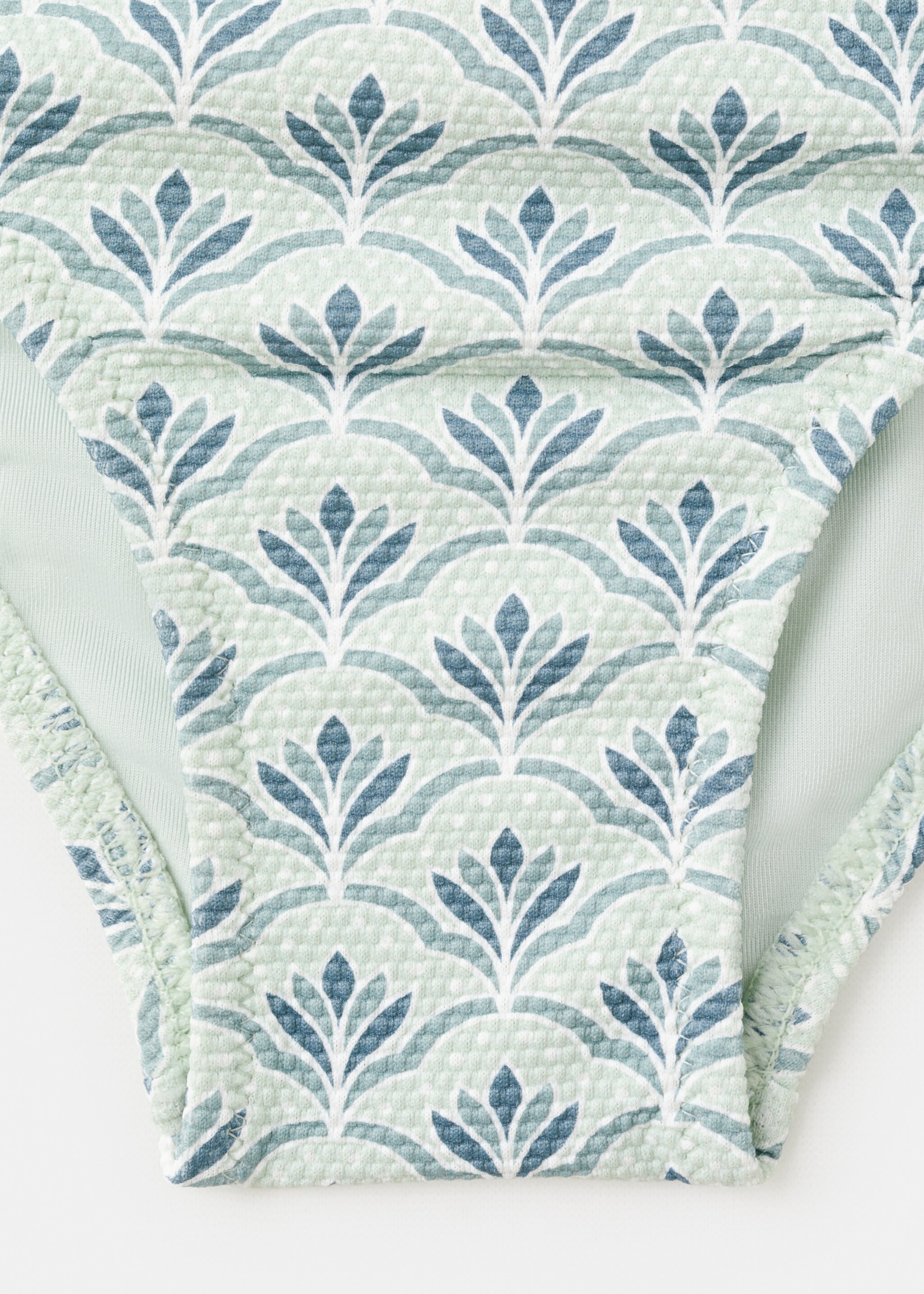 Underwired printed bikini - Details of the article 0, Aqua Green. Ref: 27025955-00.