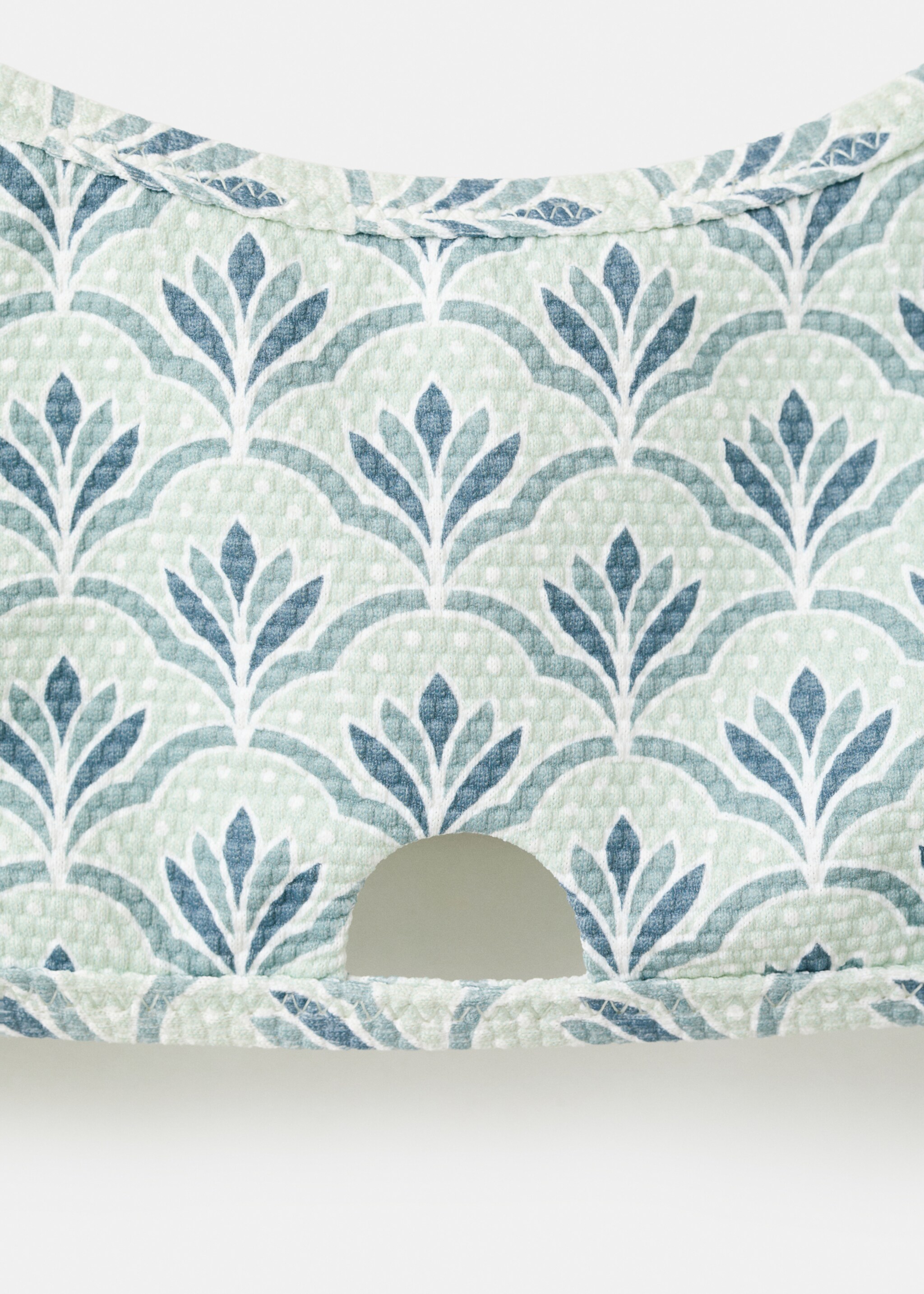 Underwired printed bikini - Details of the article 8, Aqua Green. Ref: 27025955-00.