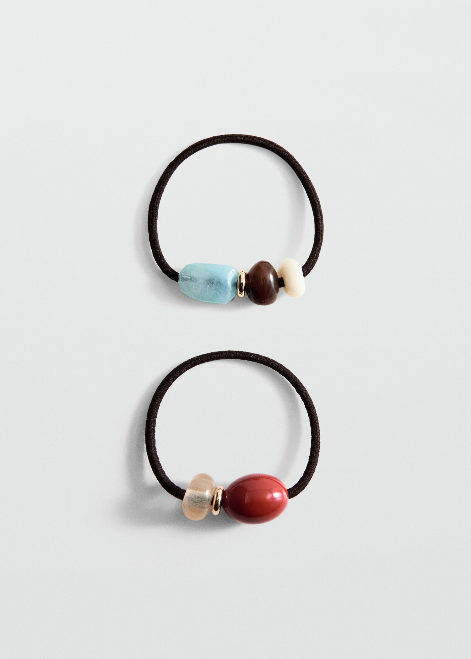 Lot 2 élastiques à cheveux perles fantaisie - Article sans modèle