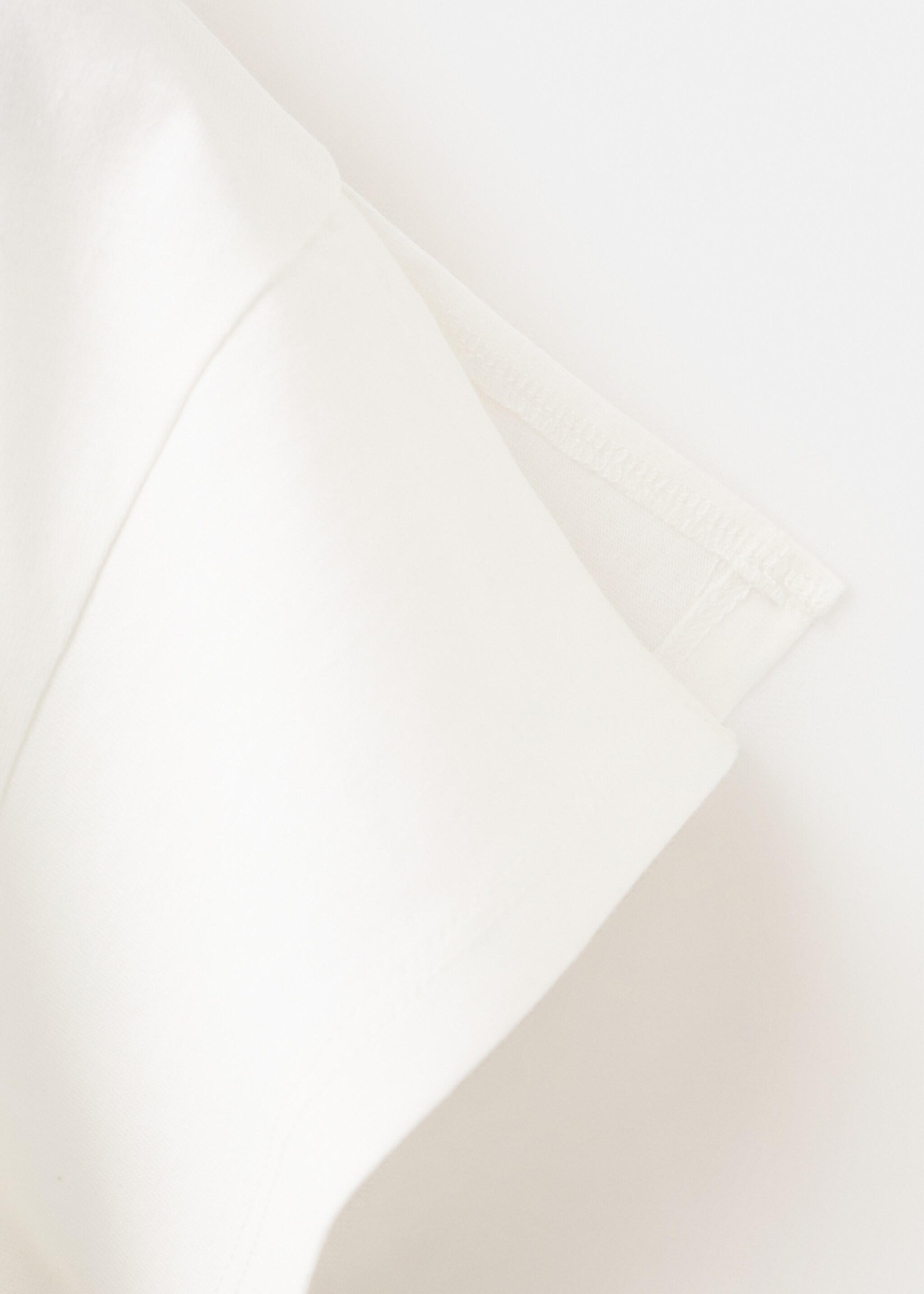 T-shirt coton brodé palmier - Détail de l'article 0, Blanc cassé. Ref: 27025962-00.