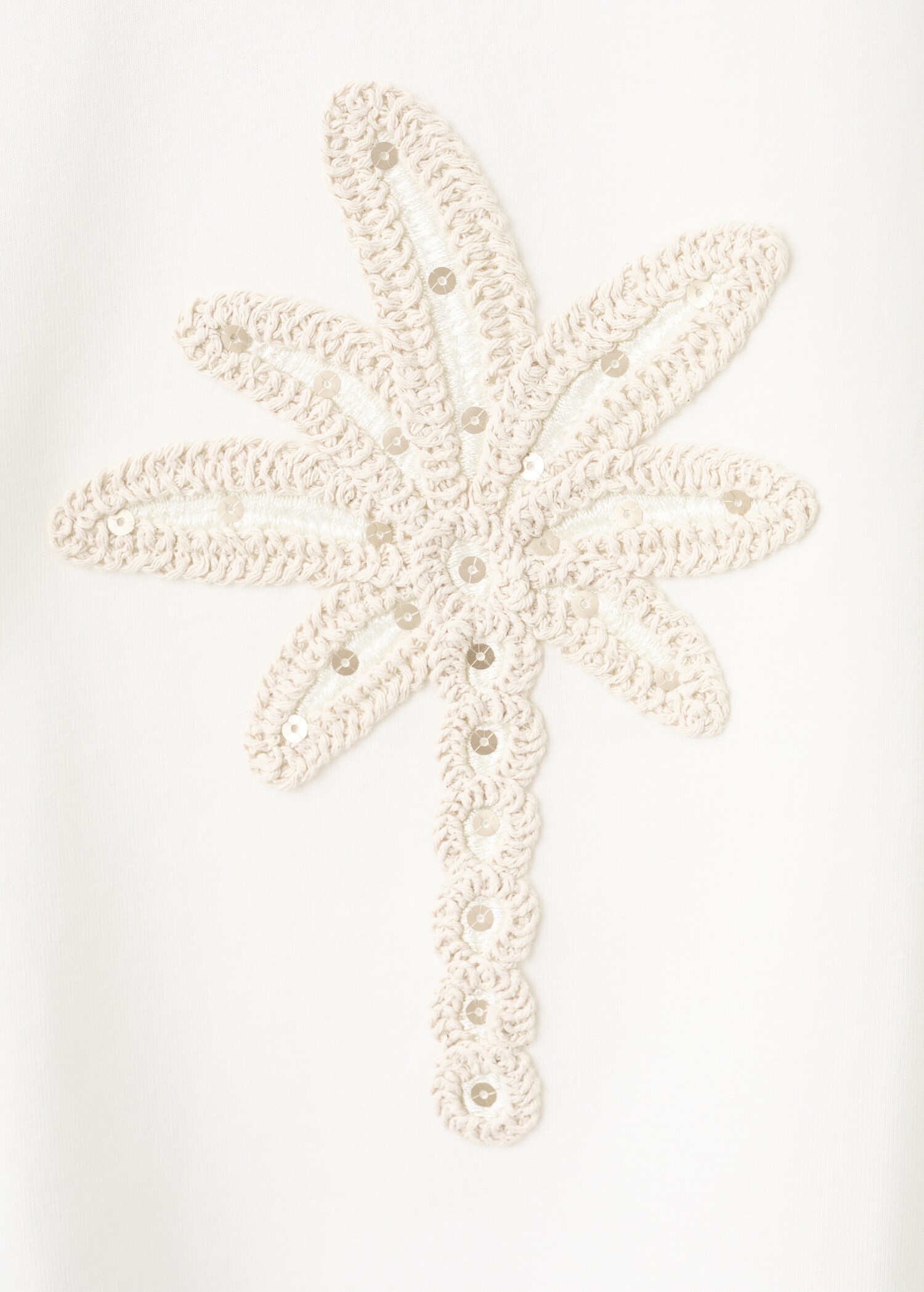 Cotton T-shirt with embroidered palm tree - Details of the article 8