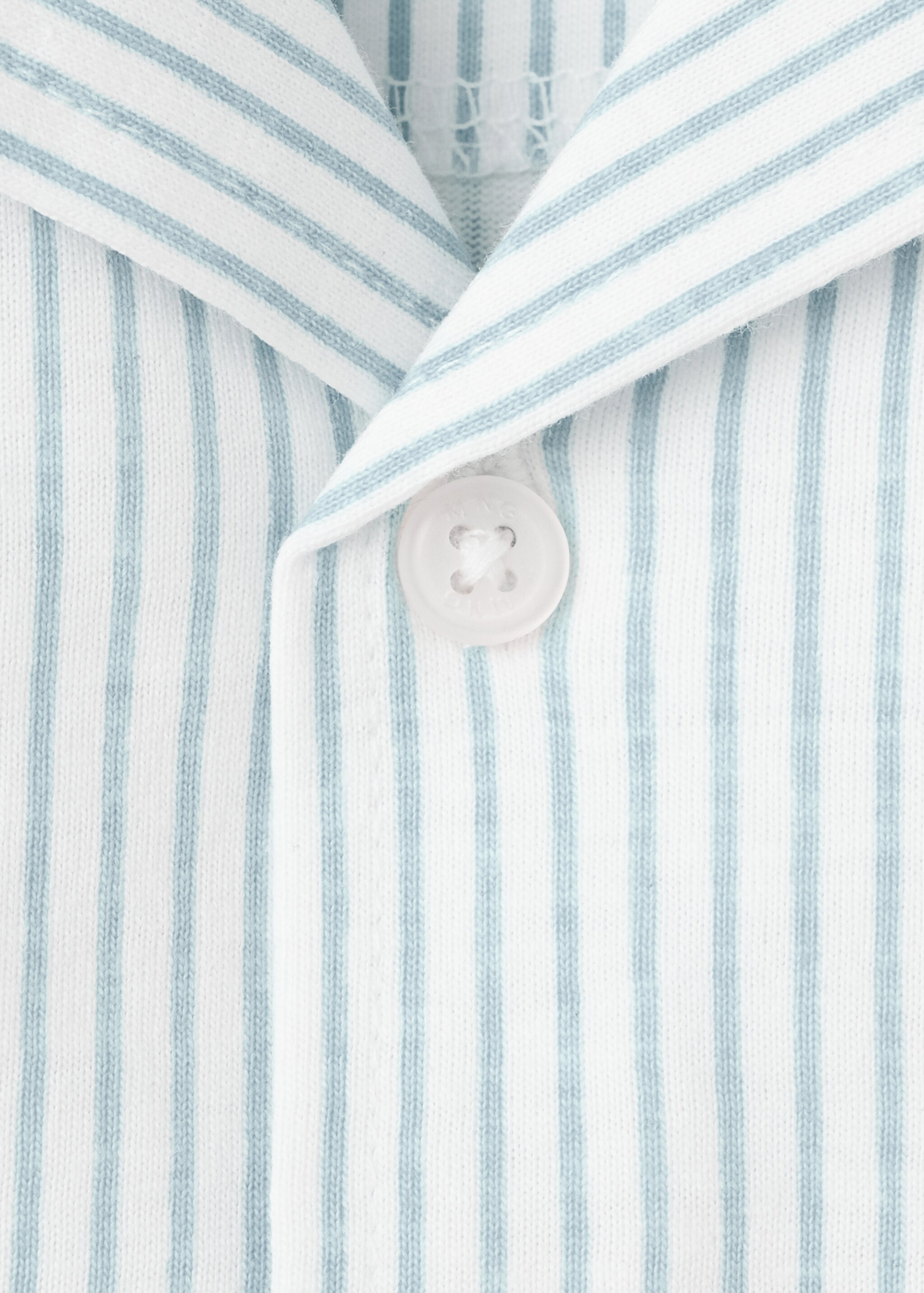 Striped short pyjamas - Details of the article 8, Blue. Ref: 27025965-00.