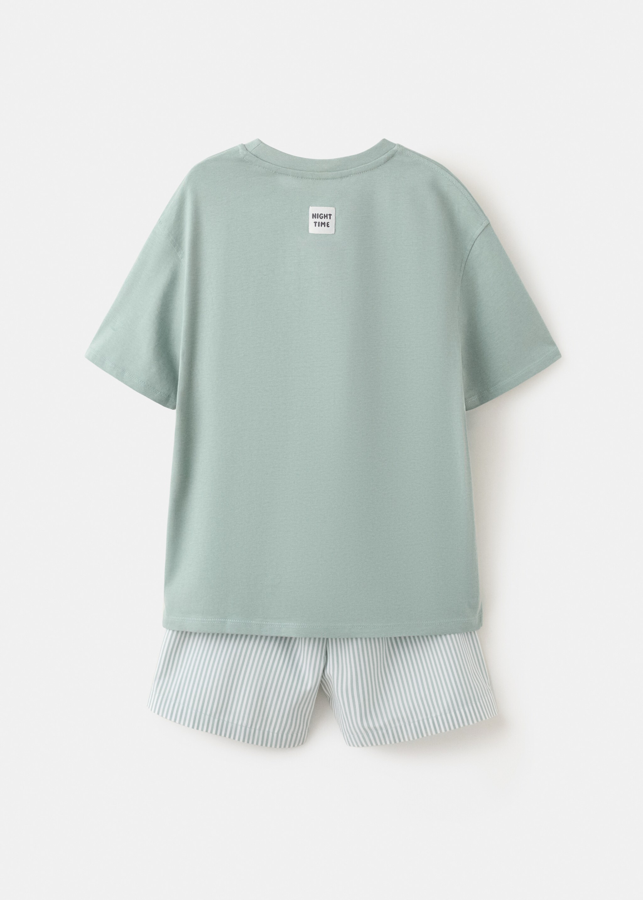Short pyjama set - Reverse of the article, Green. Ref: 27025967-00.