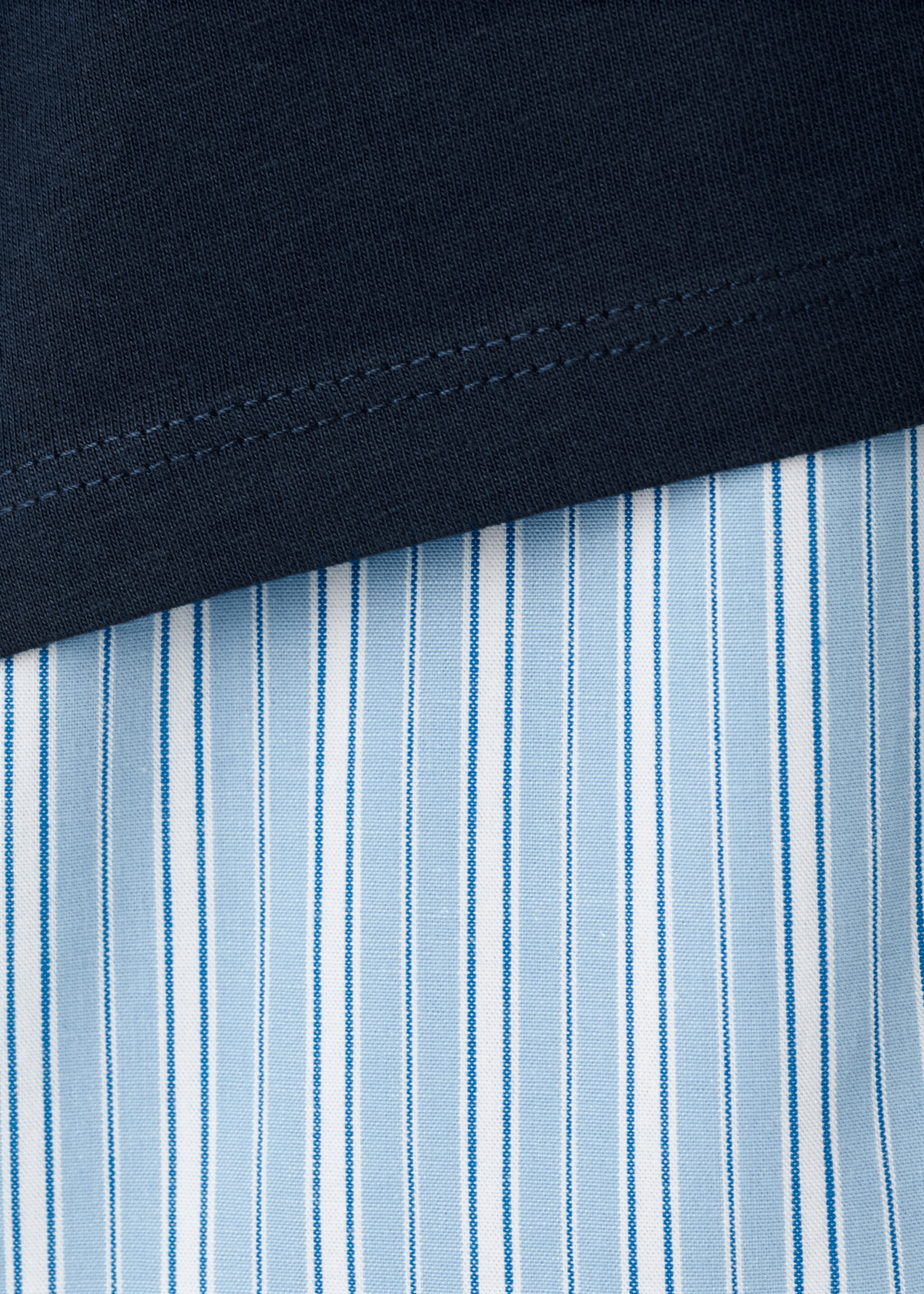 Short pyjama set - Details of the article 8, Navy. Ref: 27025967-00.