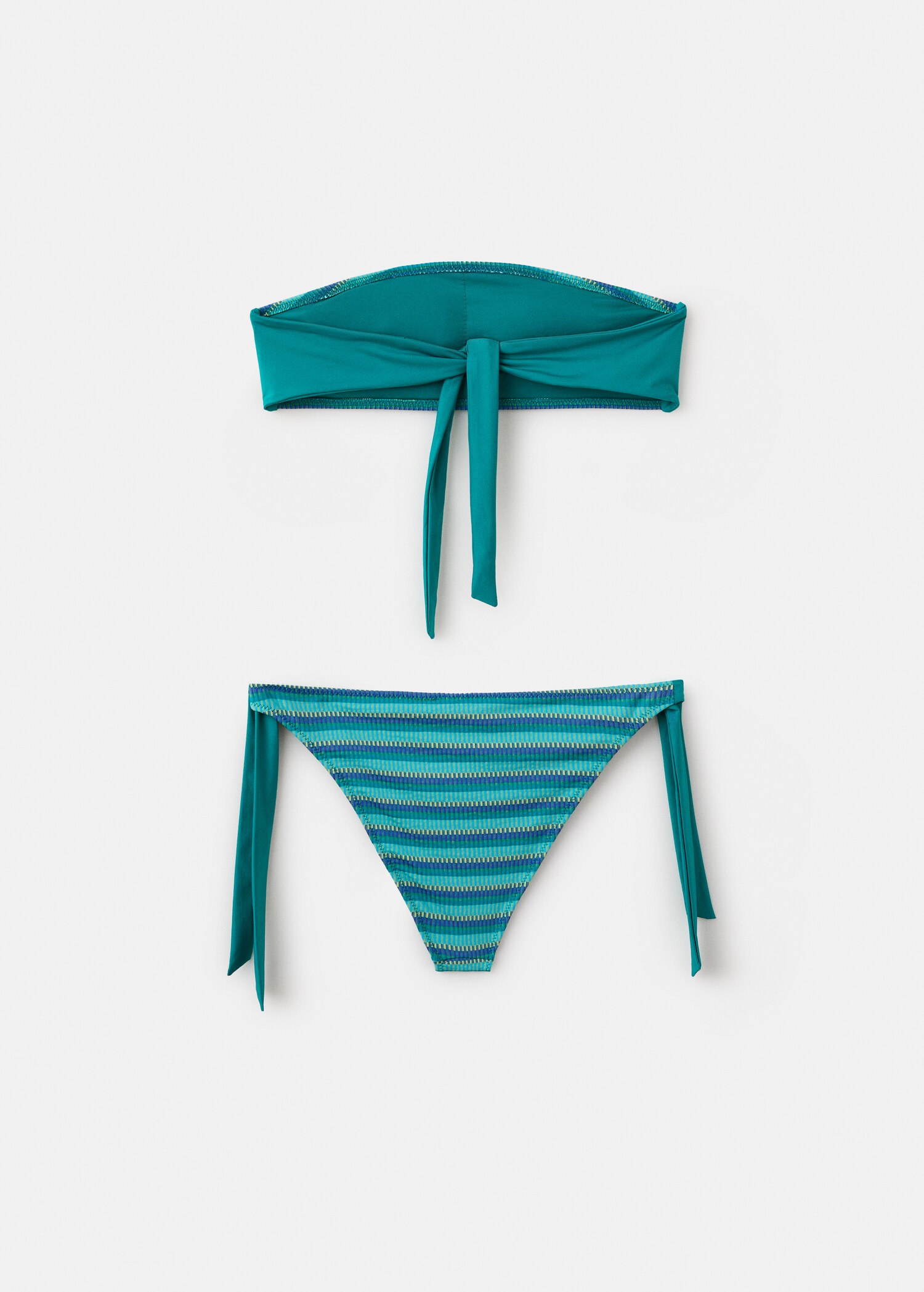 Bandeau bikini with mid-rise briefs - Reverse of the article