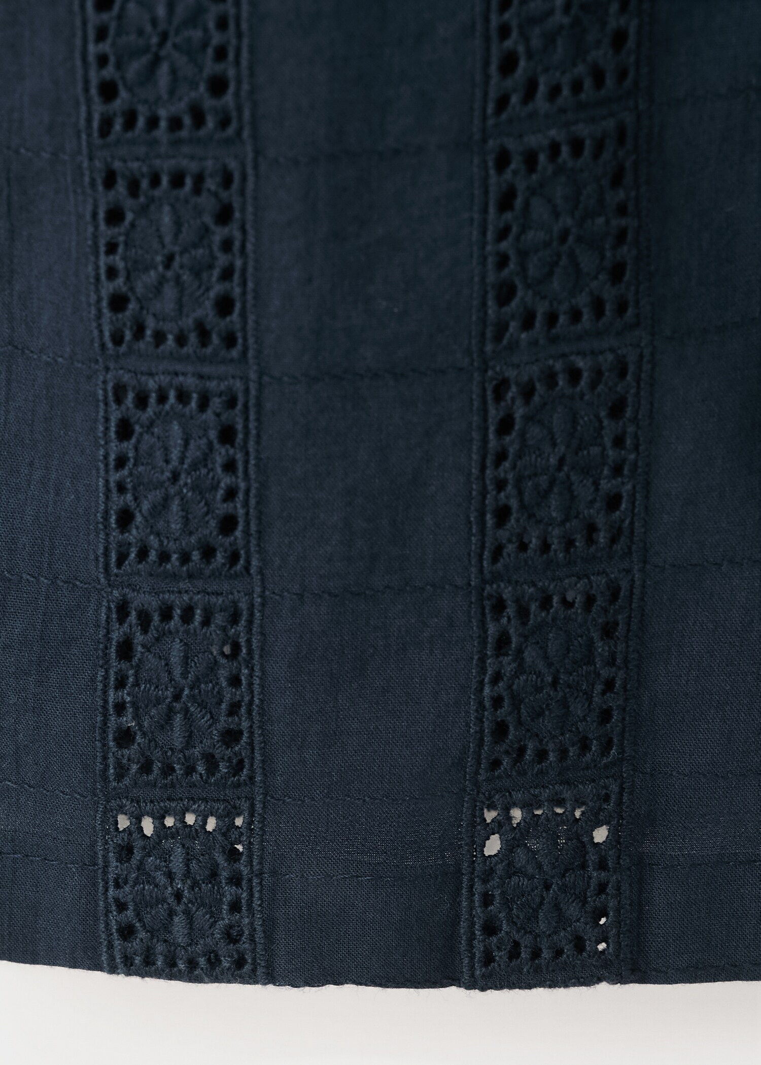 Pantalón algodón detalles bordados - Detalle del artículo 0