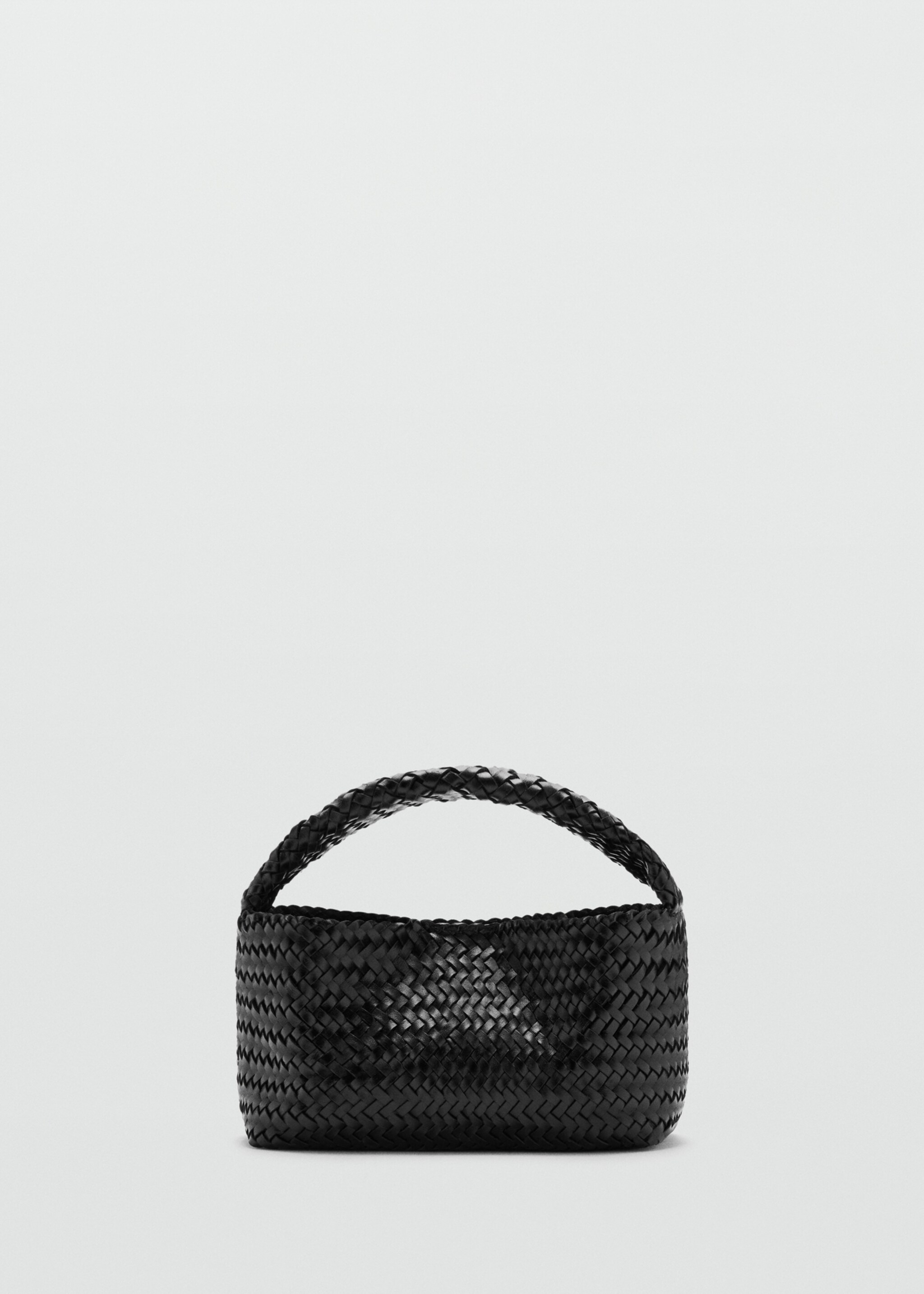 Braided handbag - Article without model, Black. Ref: 27025977-00.