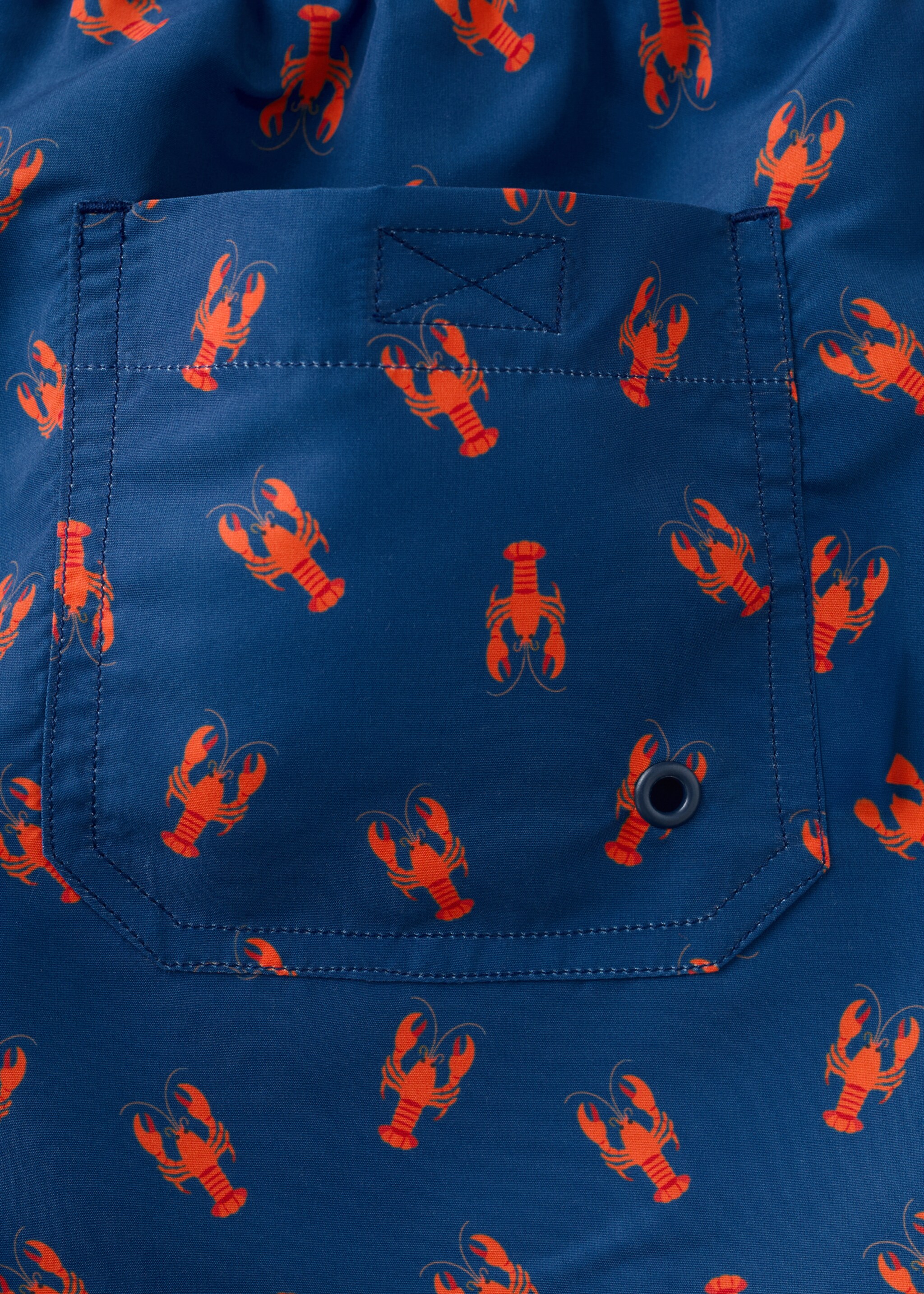 Lobster-print swimming costume - Details of the article 0, Navy. Ref: 27025989-00.