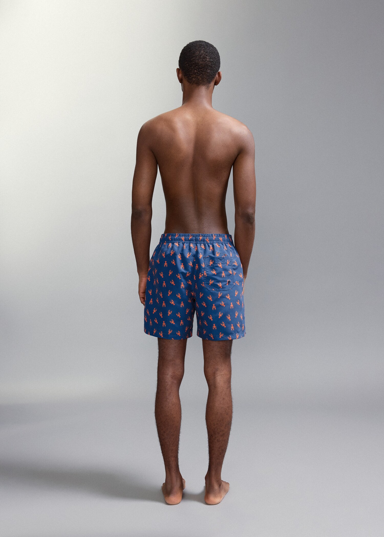Lobster-print swimming costume - Reverse of the article