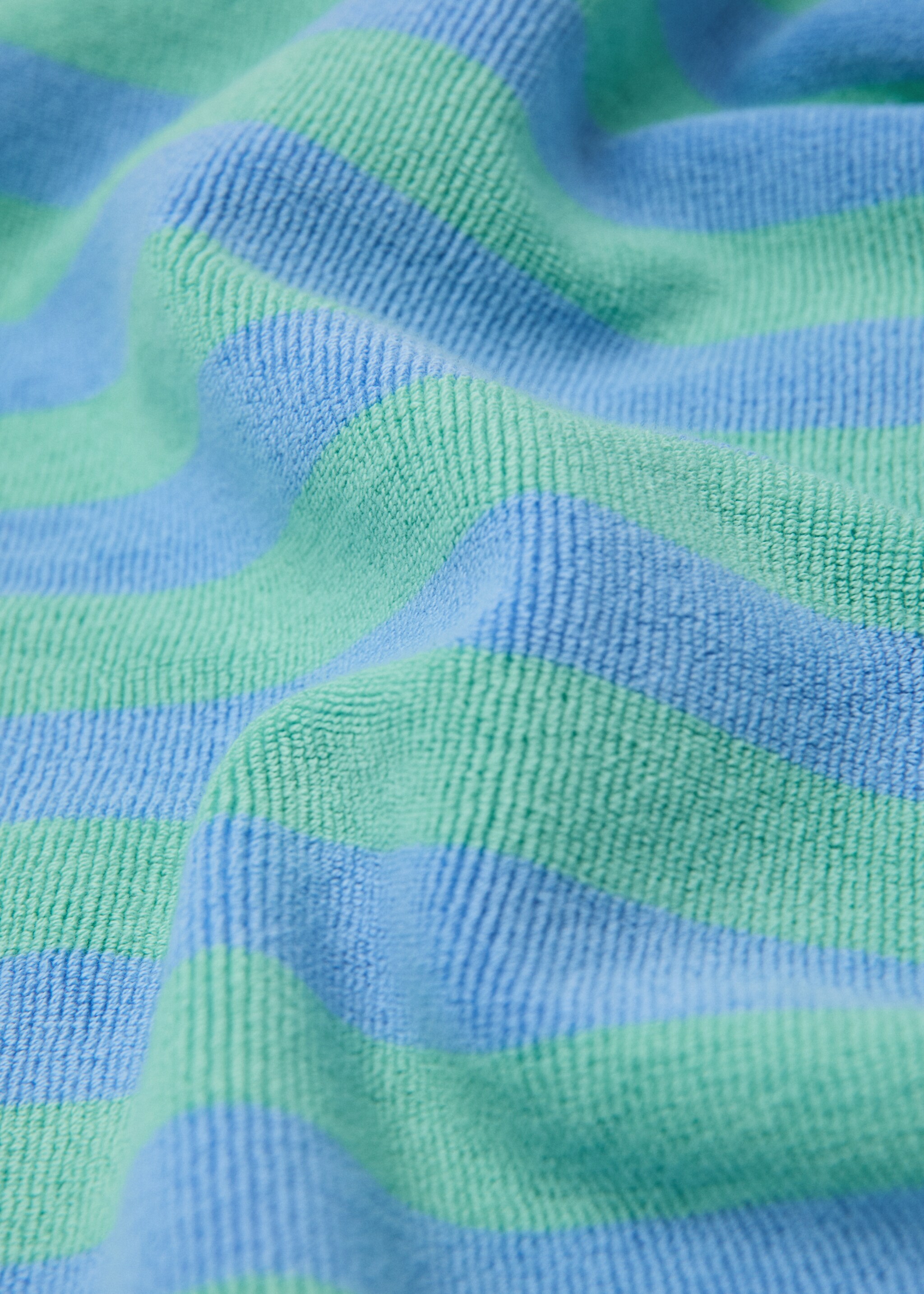 Serviette stripes - Détail de l'article 2, Bleu. Ref: 27025991-00.