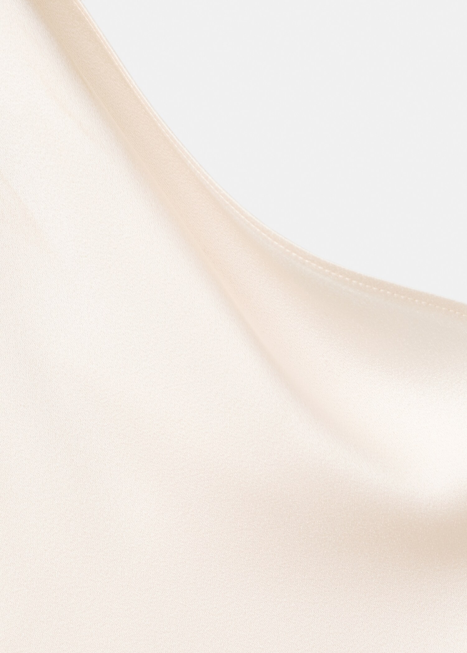 Asymmetric satin mix dress - Details of the article 8
