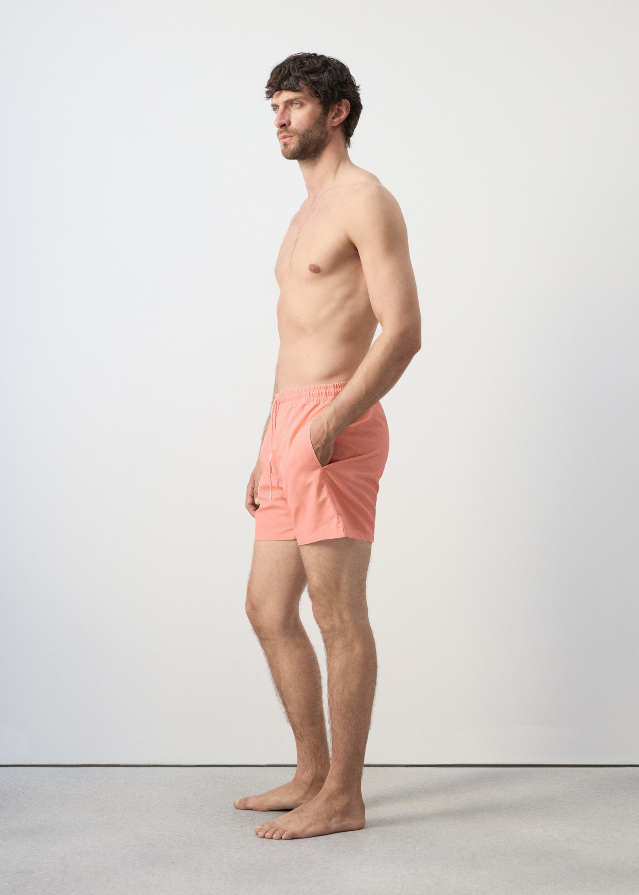 Плавательные шорты базовой модели со шнурком - Деталь изделия 2, Лососевый. Ref: 27026000-00.
