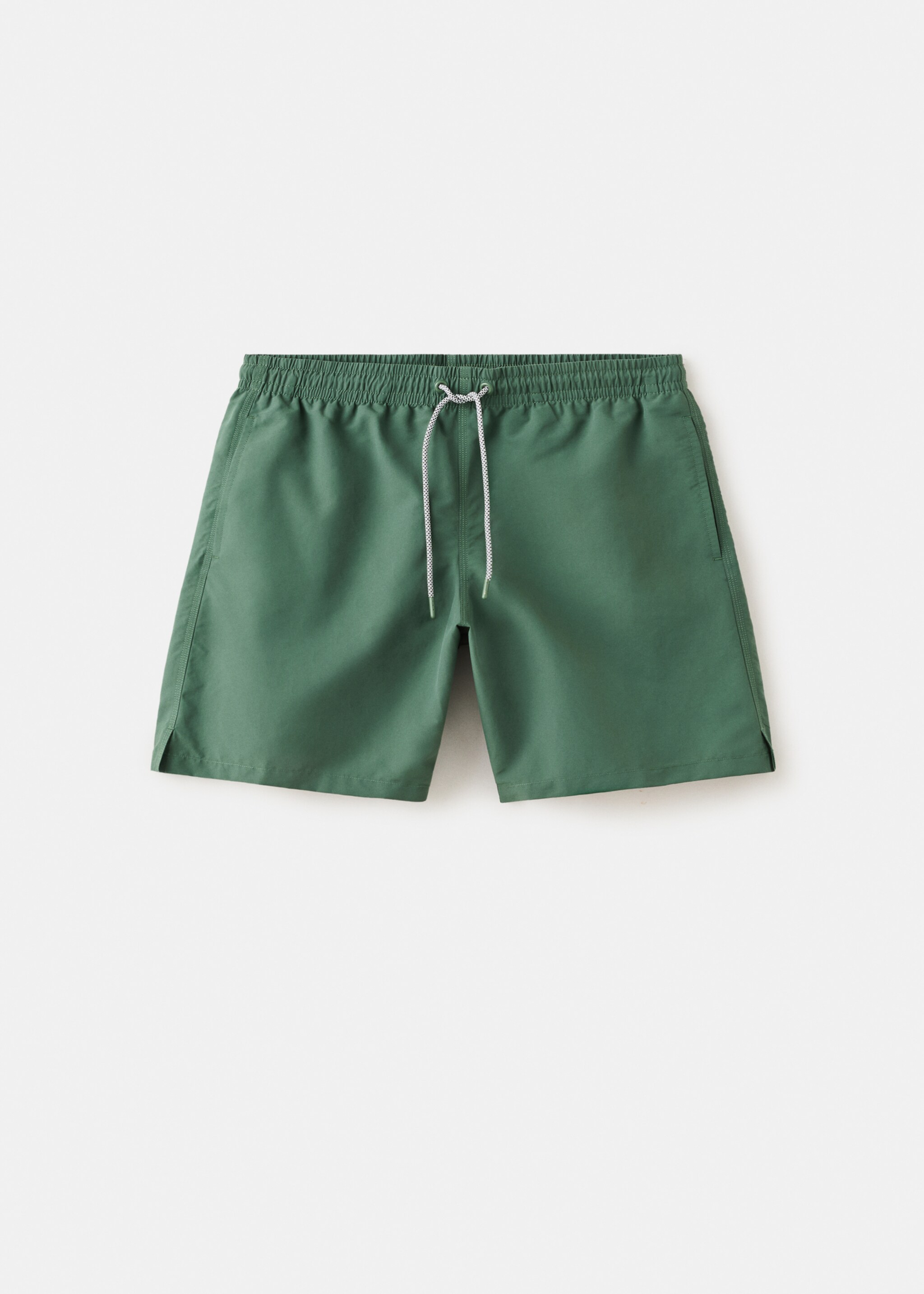 Плавательные шорты базовой модели со шнурком - Изделие без модели, Хаки. Ref: 27026000-00.