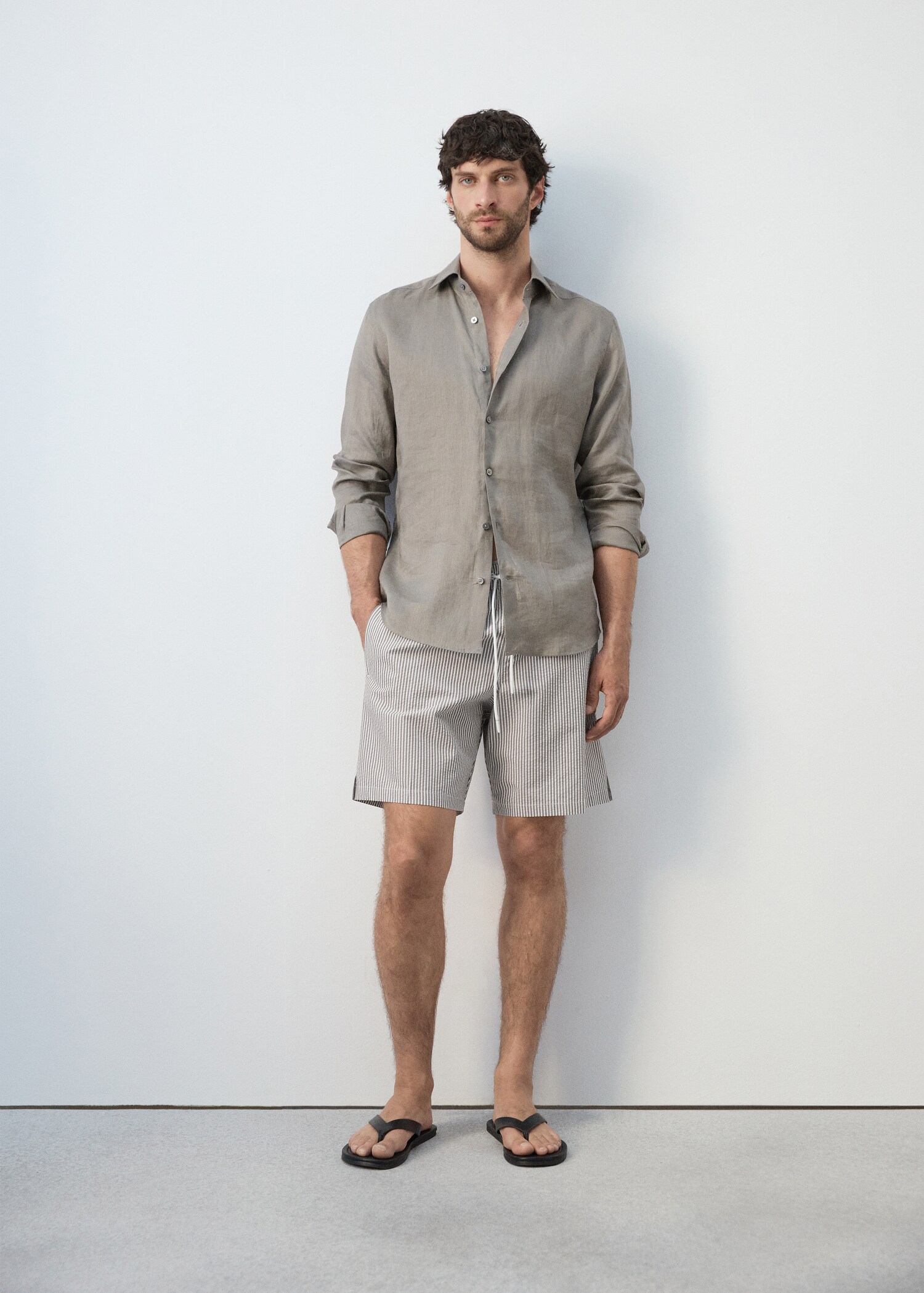 시어서커 스트라이프 수영복 - 상품 내역: 4