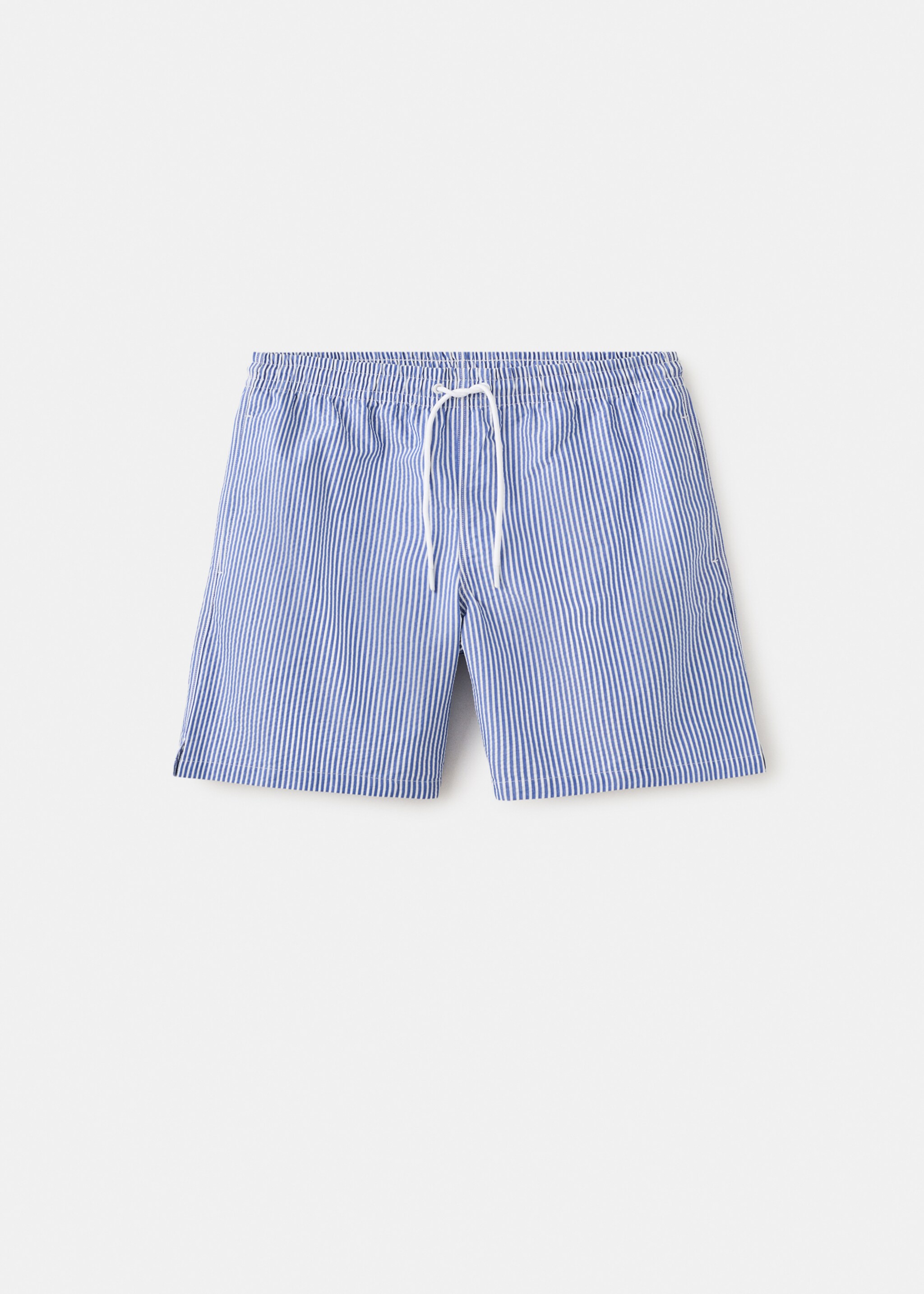 Maillot de bain rayures seersucker - Article sans modèle, Bleu encre. Ref: 27026001-00.