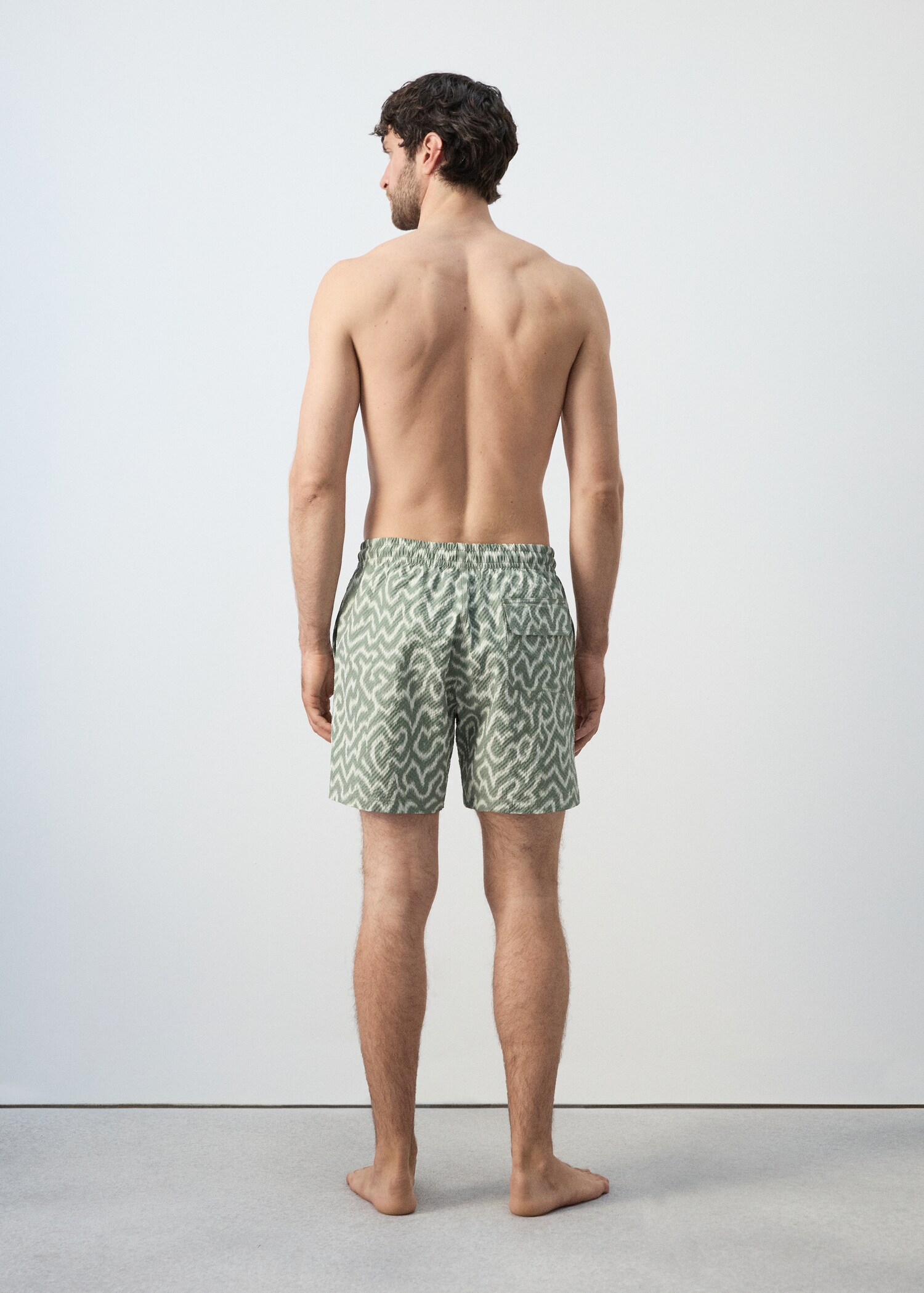 Swimming trunks camu - Reverse of the article