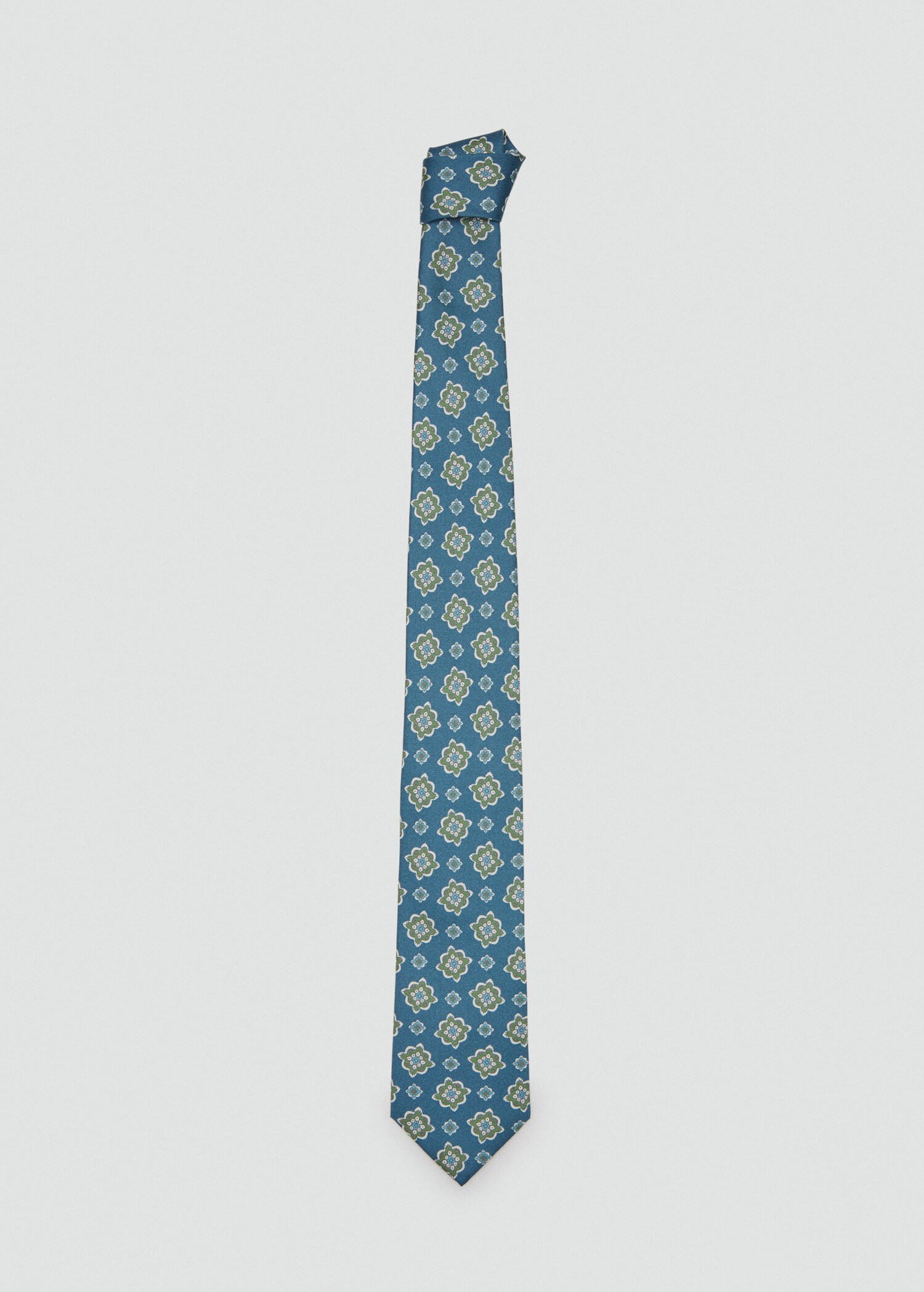 프린티드 실크 타이 - 모델 없는 상품