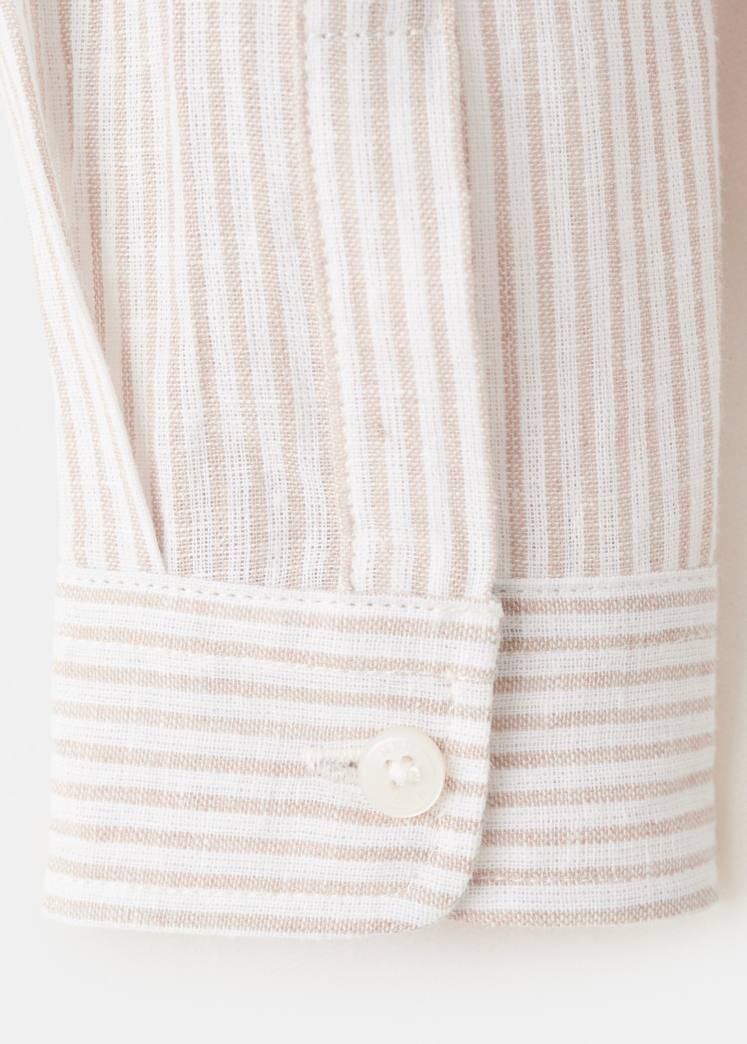 Striped linen-blend shirt - Details of the article 0