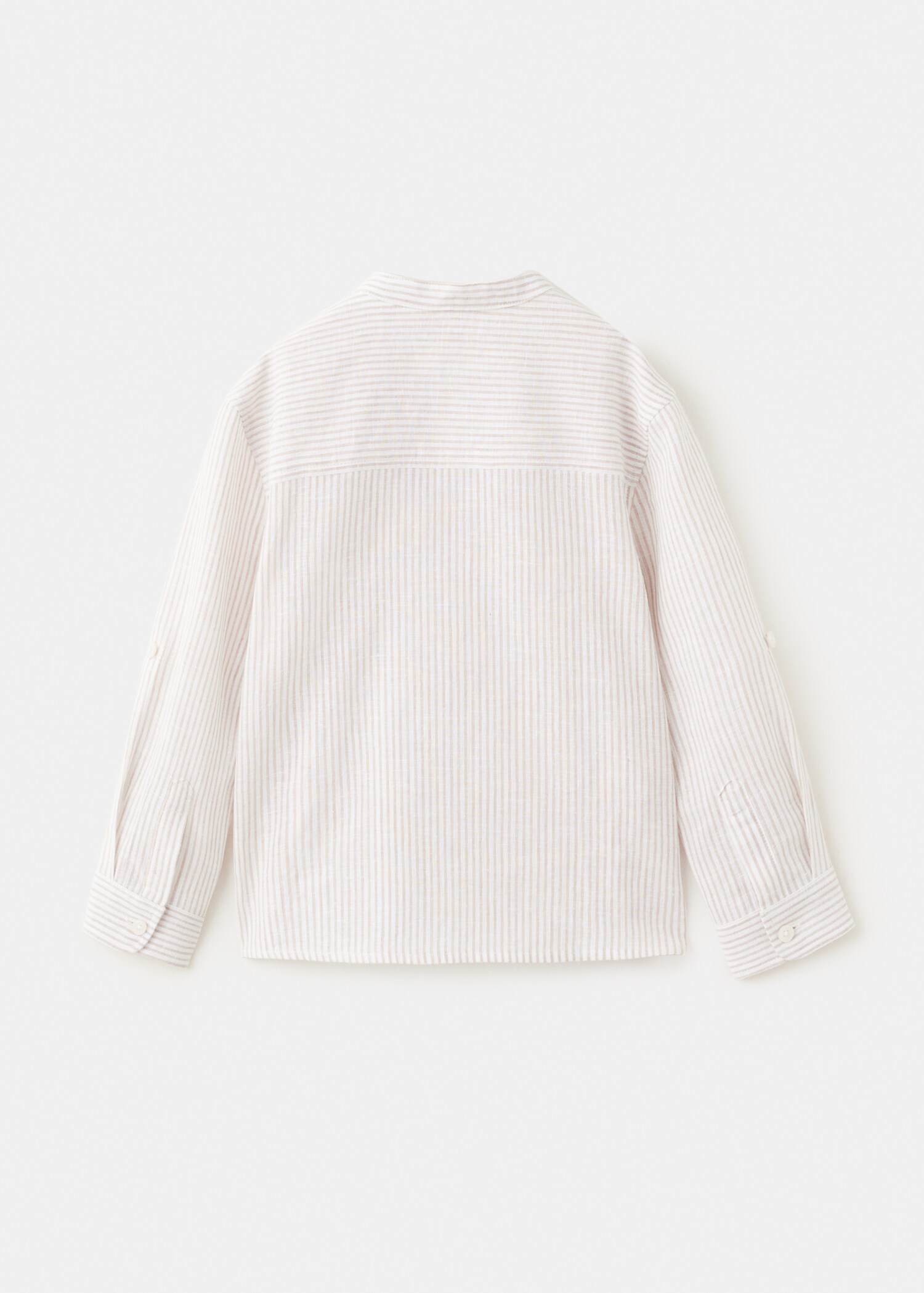 Striped linen-blend shirt - Reverse of the article
