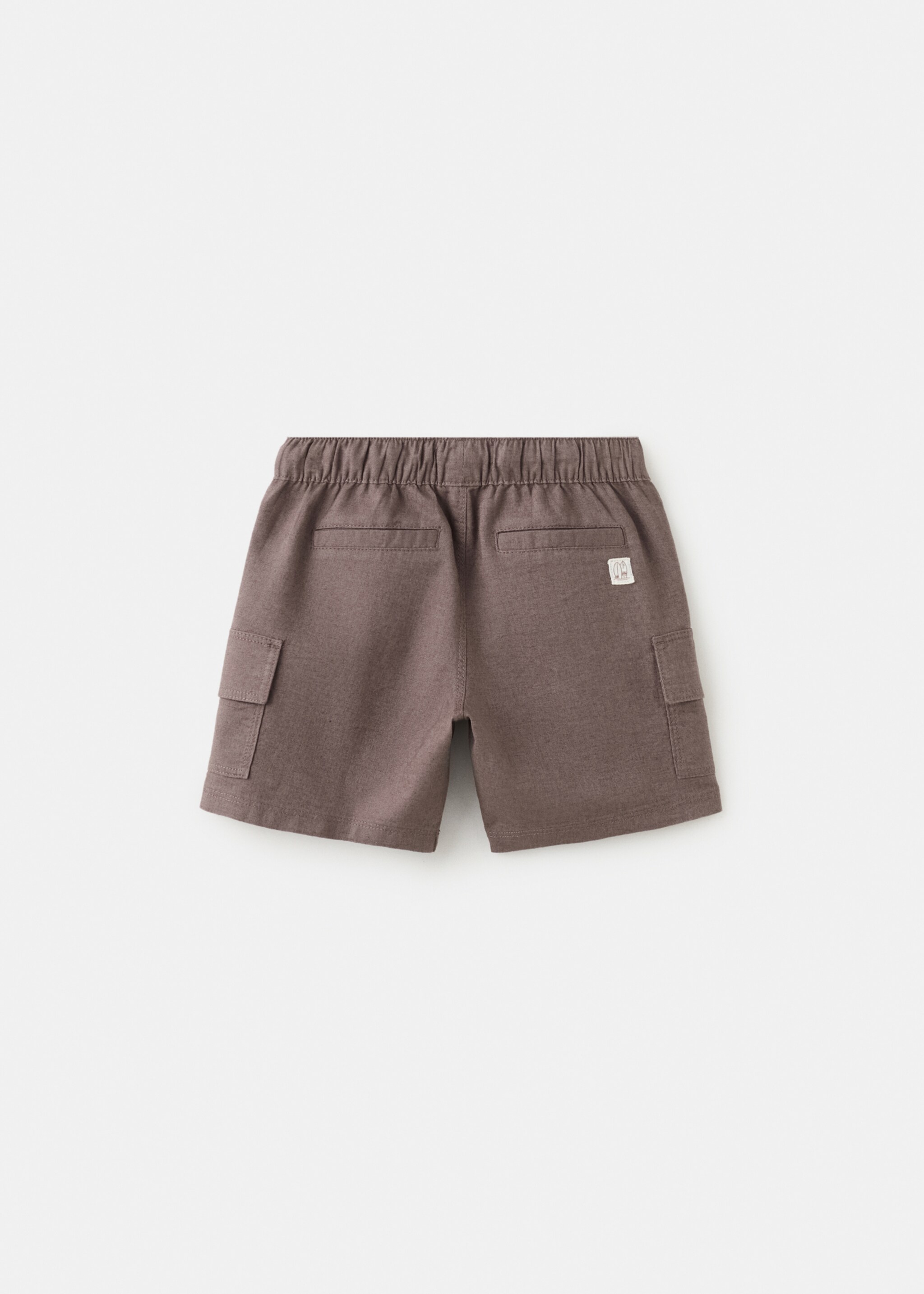 Bermudas bolsillos cargo - Reverso del artículo, Marrón. Ref: 27026342-00.