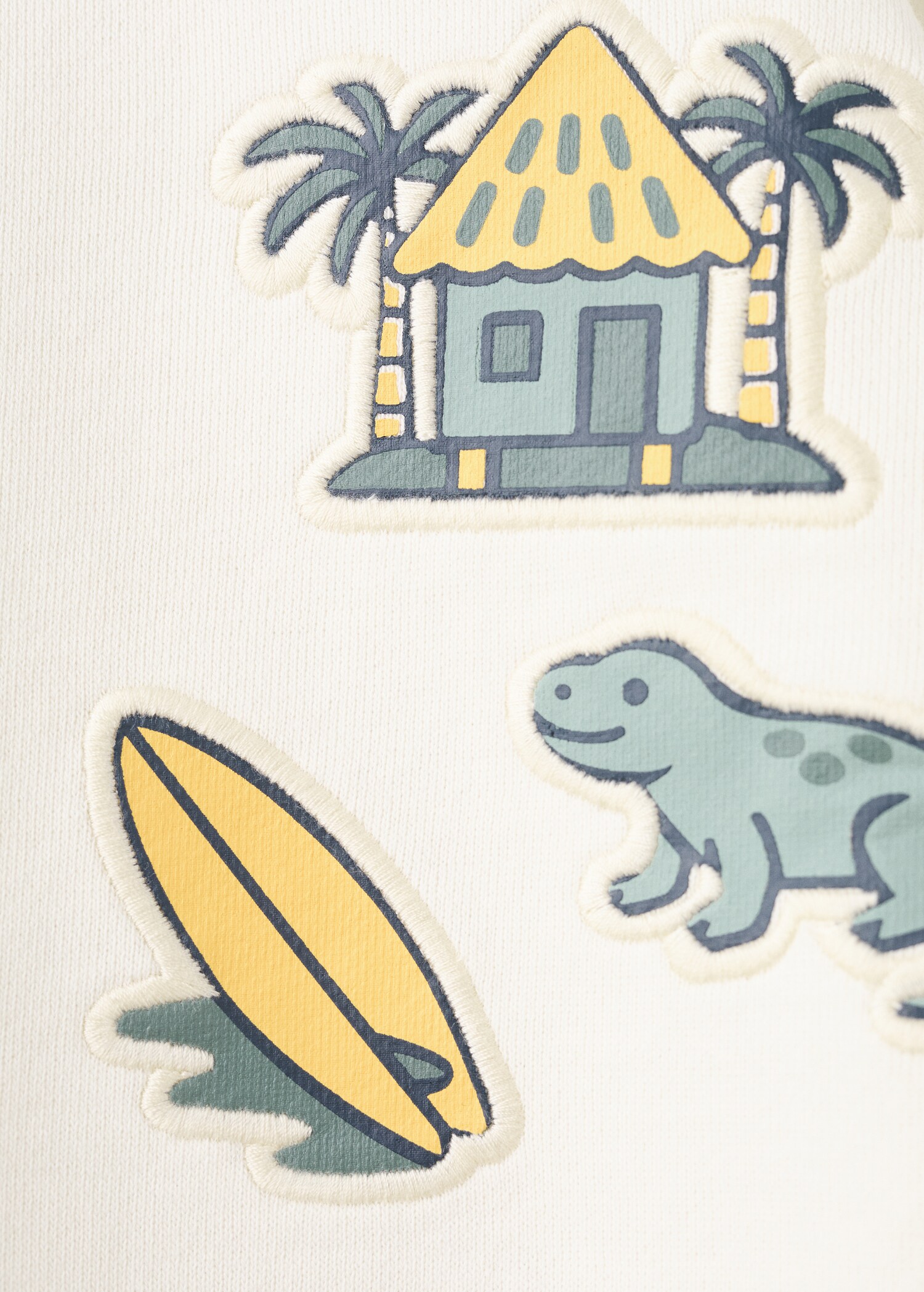 Cotton sweatshirt with embroidered patches - Details of the article 8