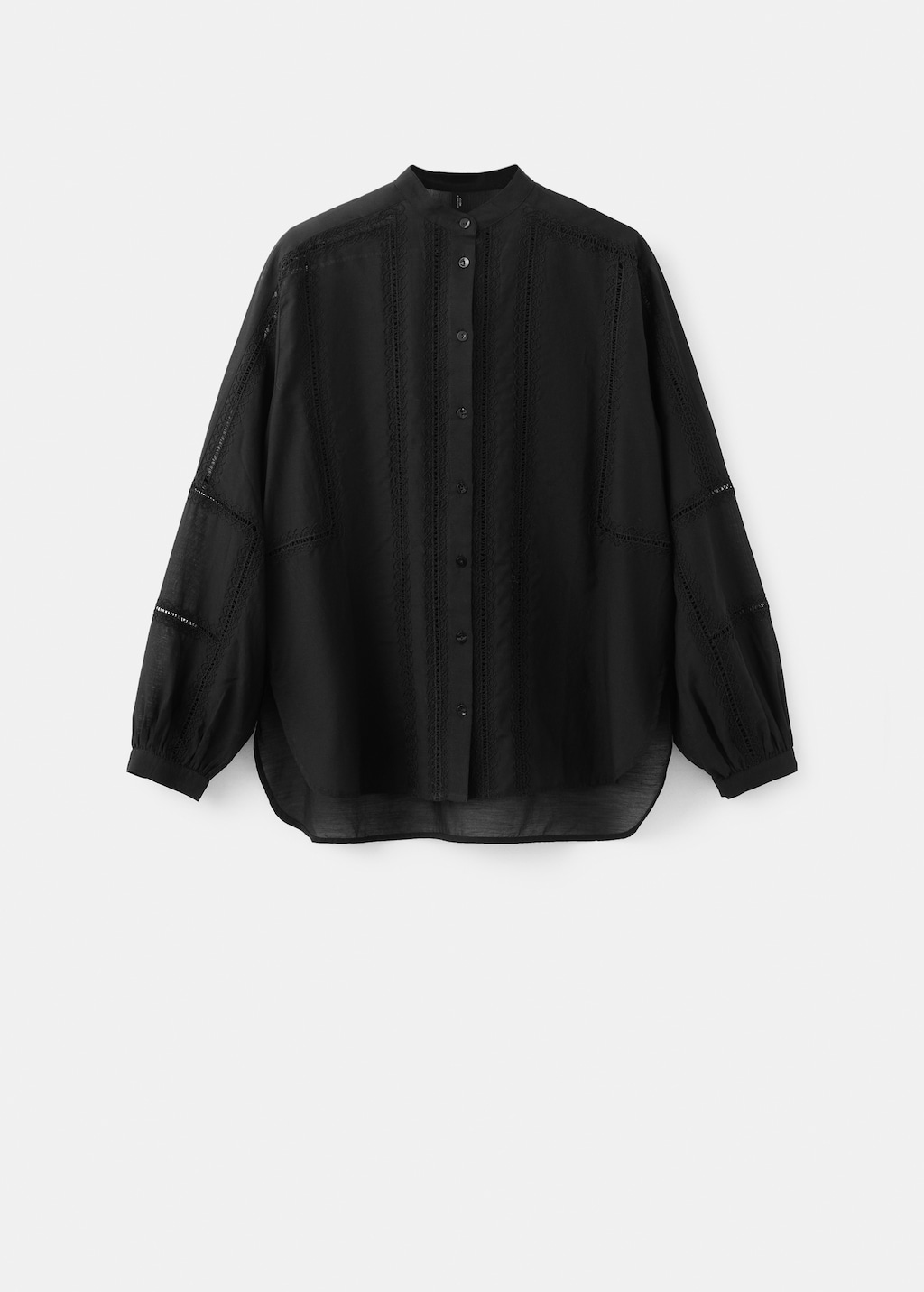Embroidered blouse with lace accents - image 3