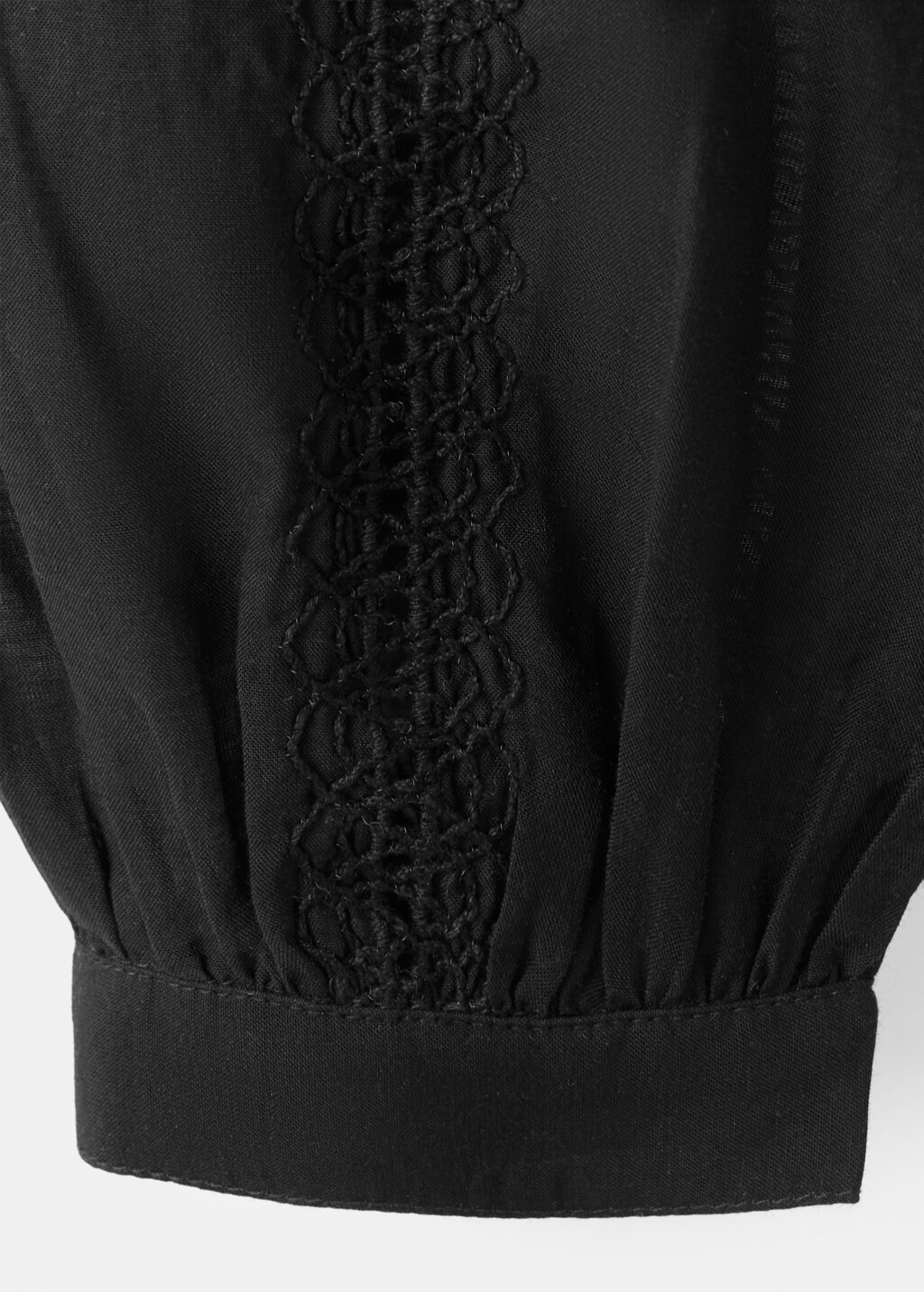 Embroidered blouse with lace accents - image 5