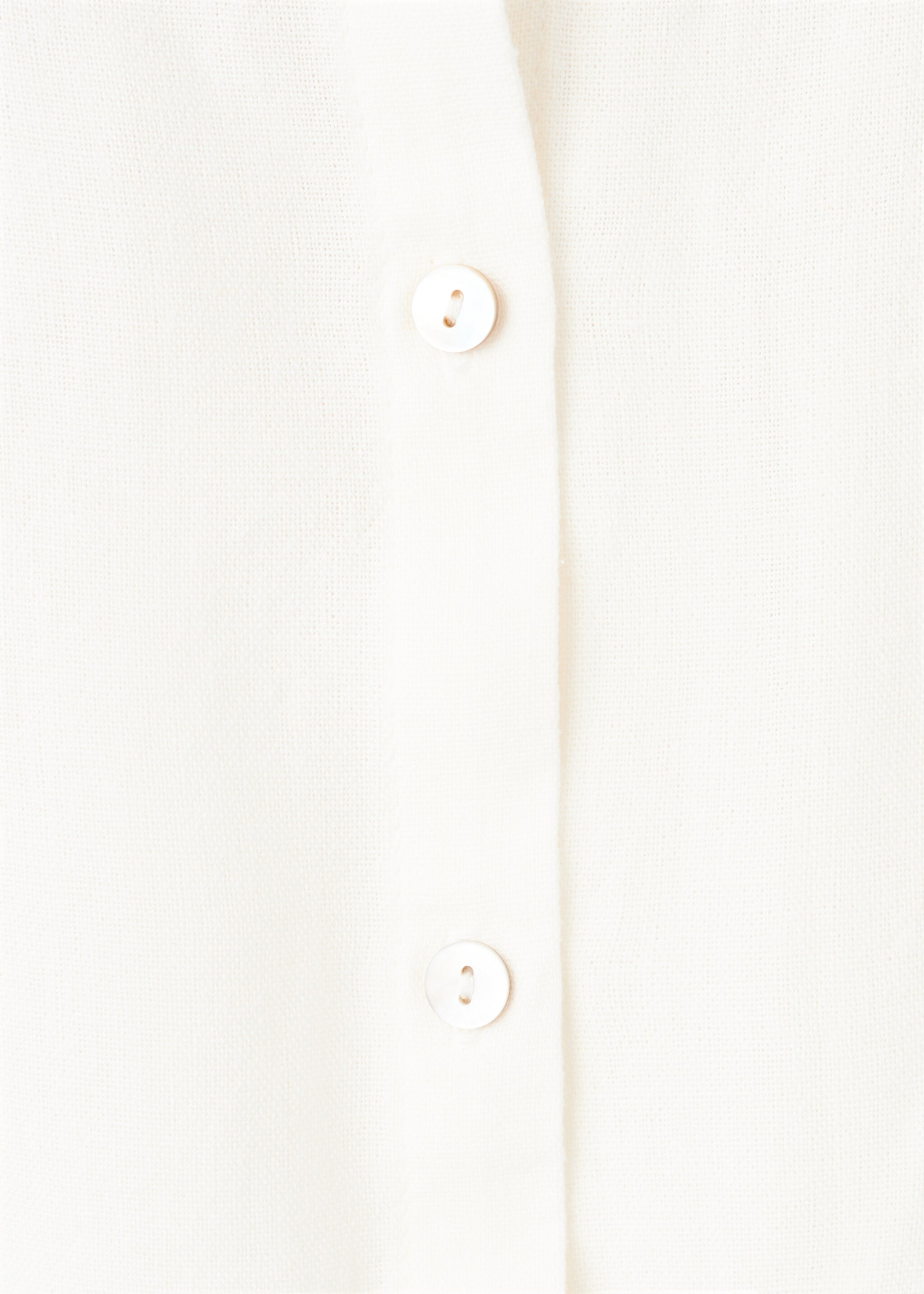 Bead neck blouse - Details of the article 0, White. Ref: 27026348-00.