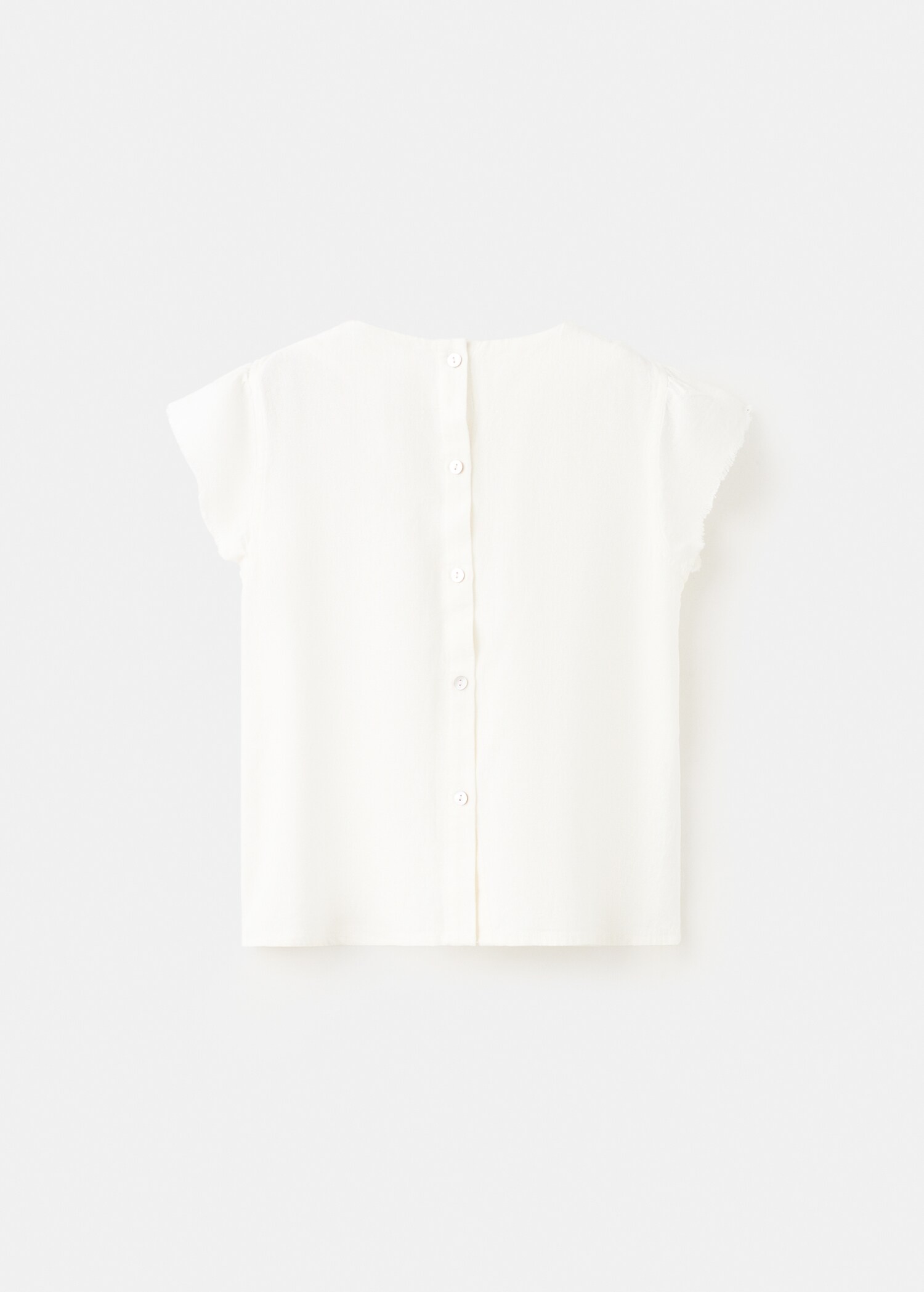 Bead neck blouse - Reverse of the article