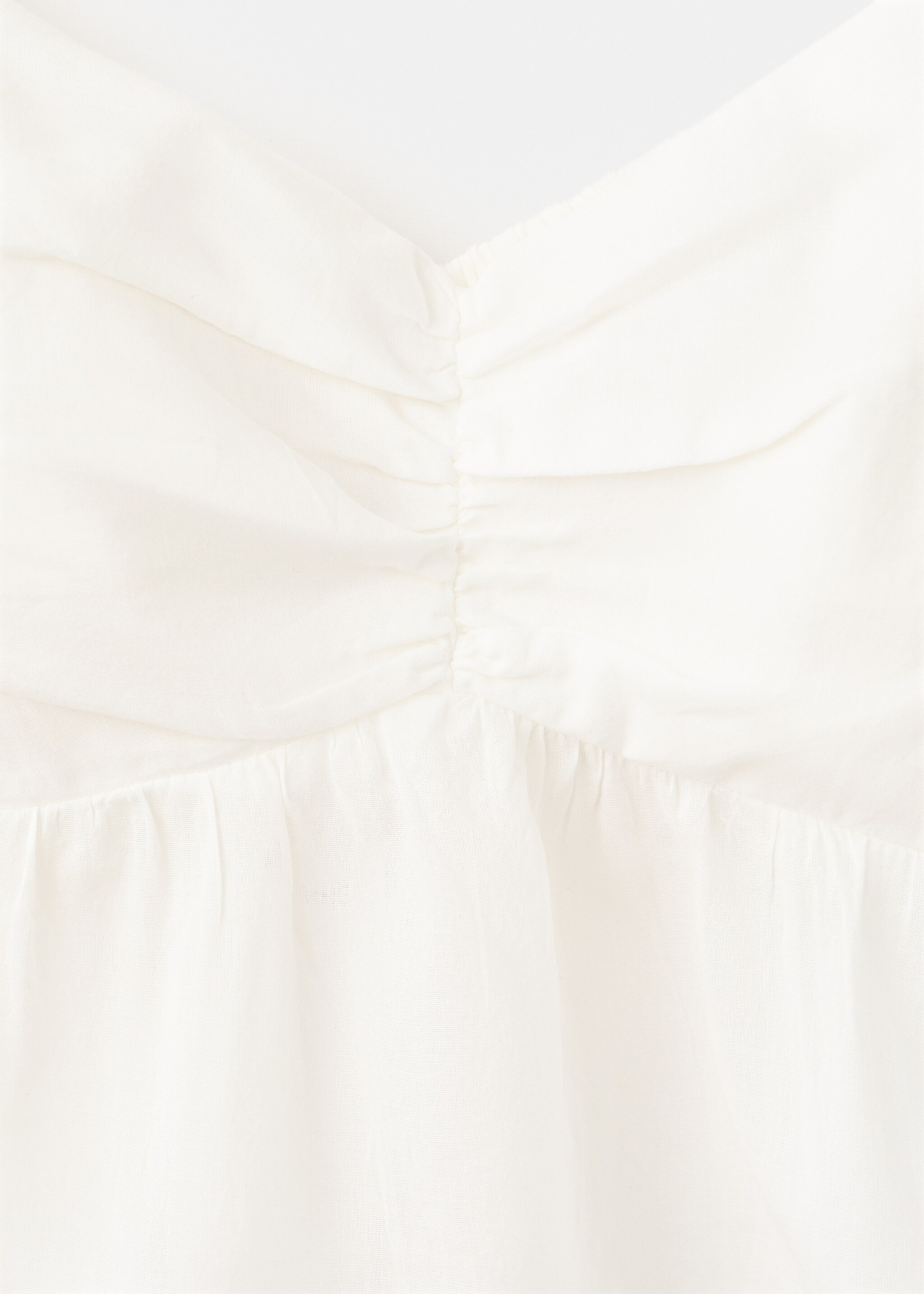 Cotton crop top - Details of the article 8, Off White. Ref: 27026349-00.