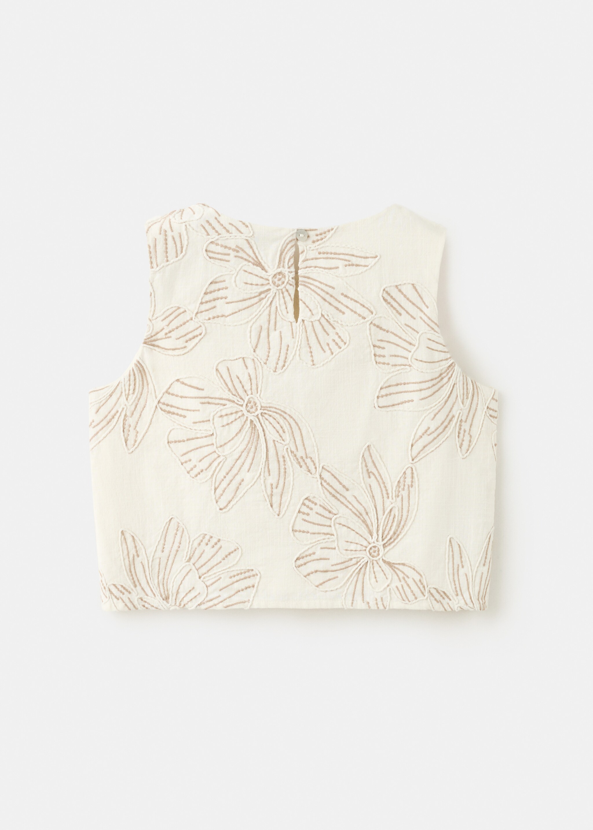 Blouse ellaset - Reverse of the article, Beige. Ref: 27026350-00.