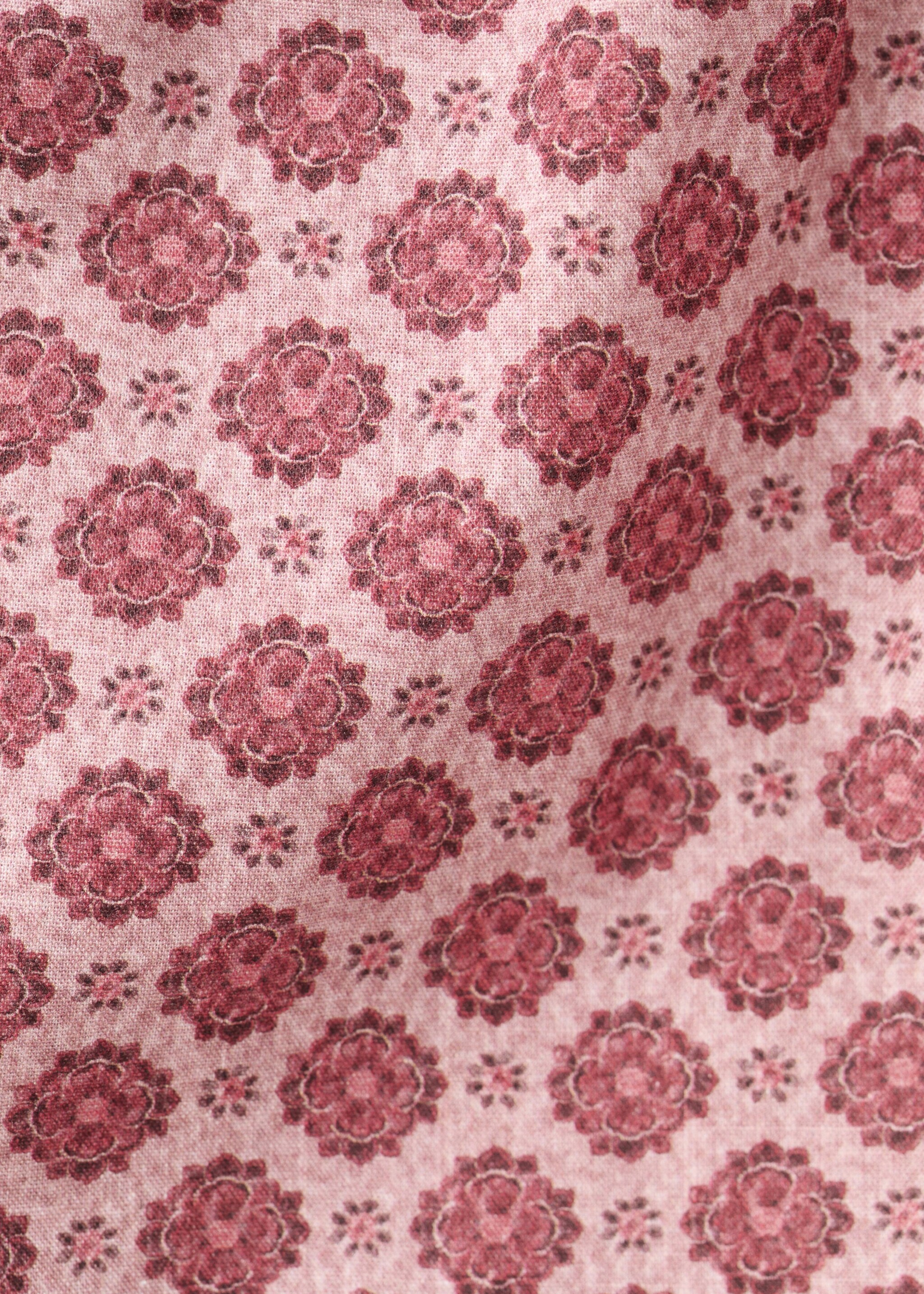 Blouse coton à fleurs - Détail de l'article 0, Grenat. Ref: 27026352-00.