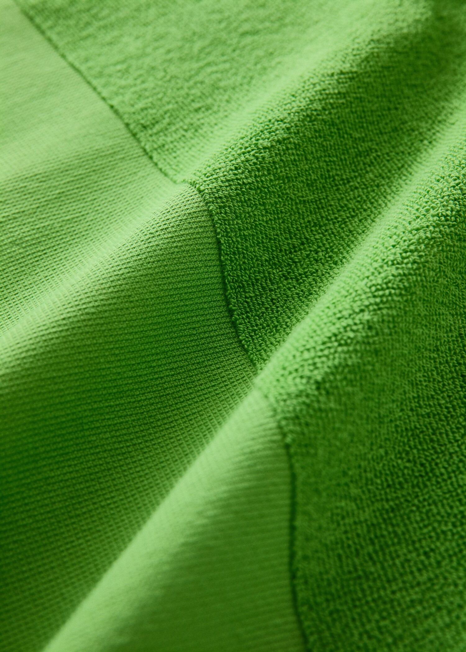 Plain overdyed beach towel with tassels - Details of the article 2