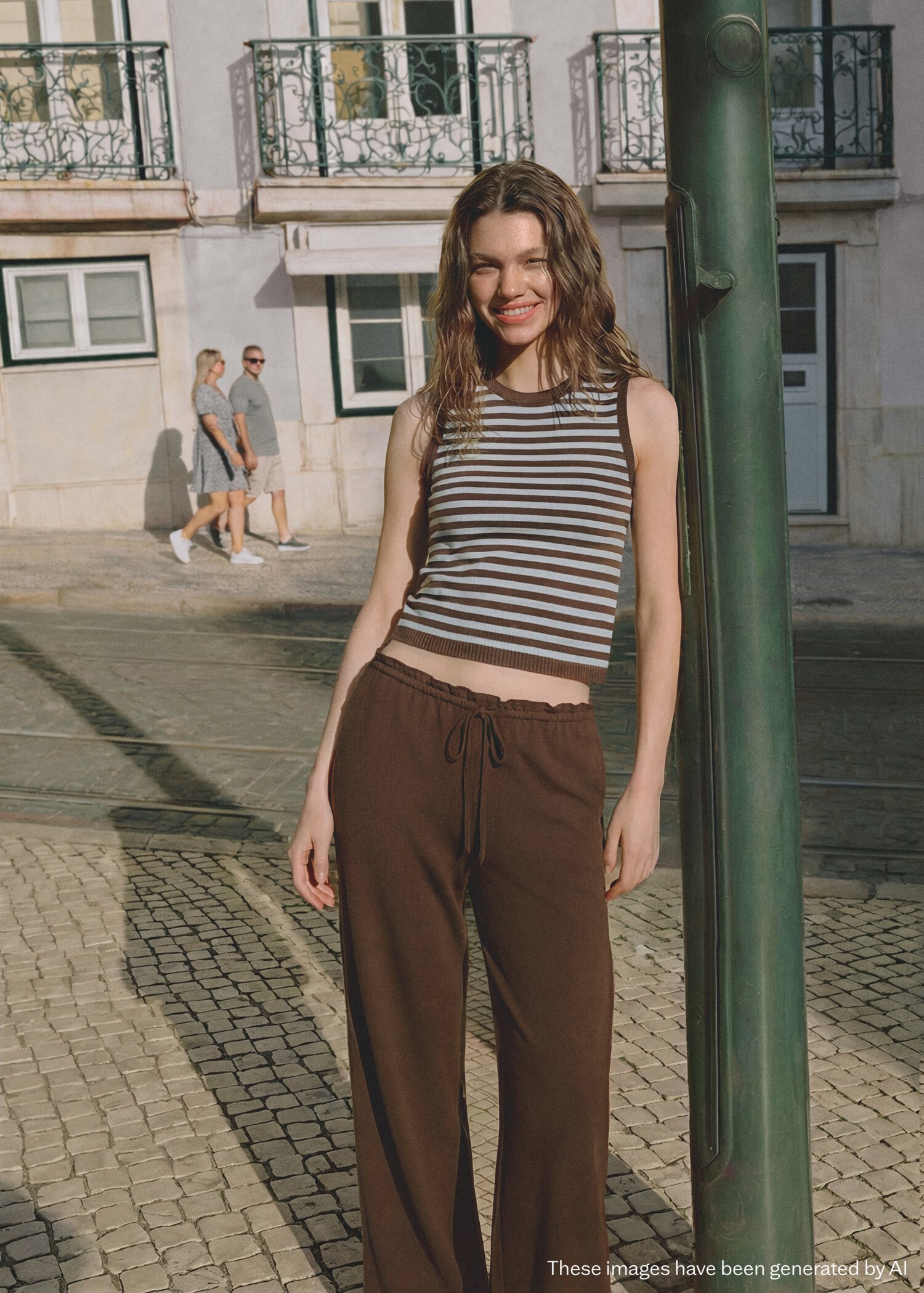 Striped knit top - Medium plane