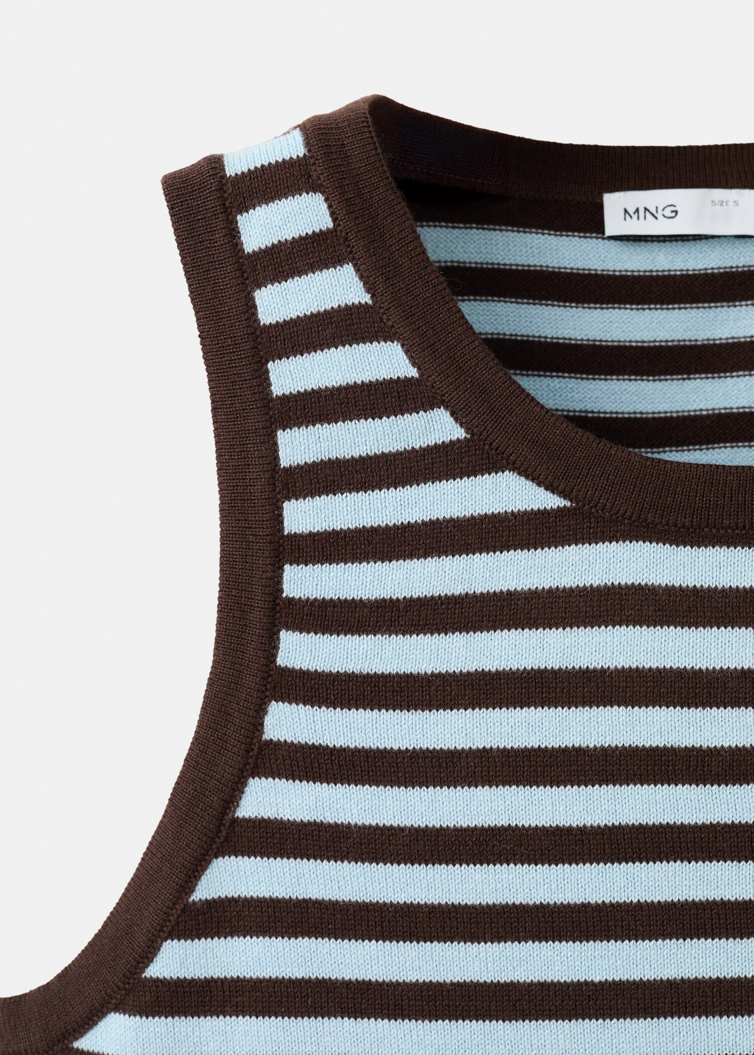 Striped knit top - Details of the article 8