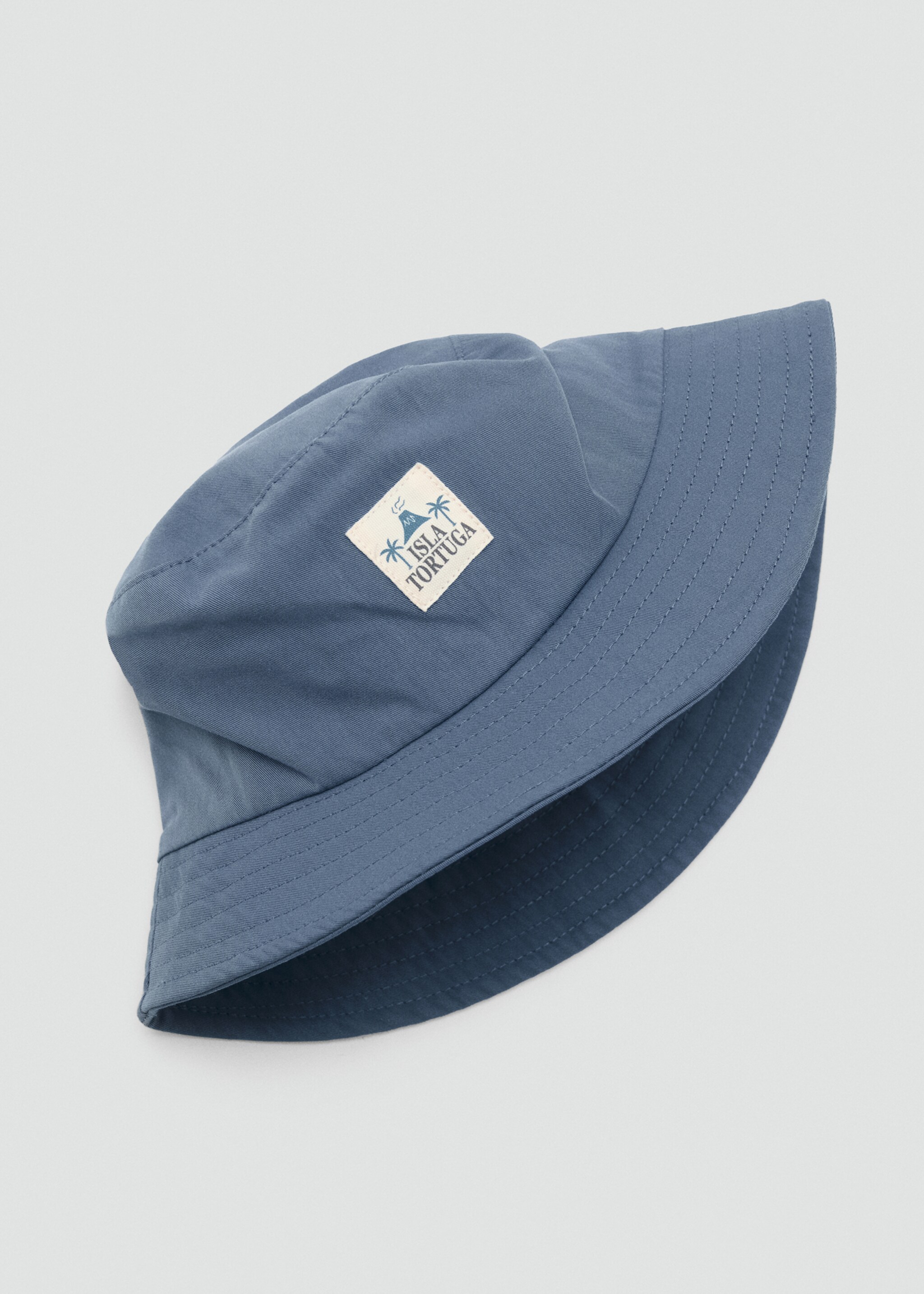 Chapeau bob brodé - Détail de l'article 1, Bleu. Ref: 27026359-00.