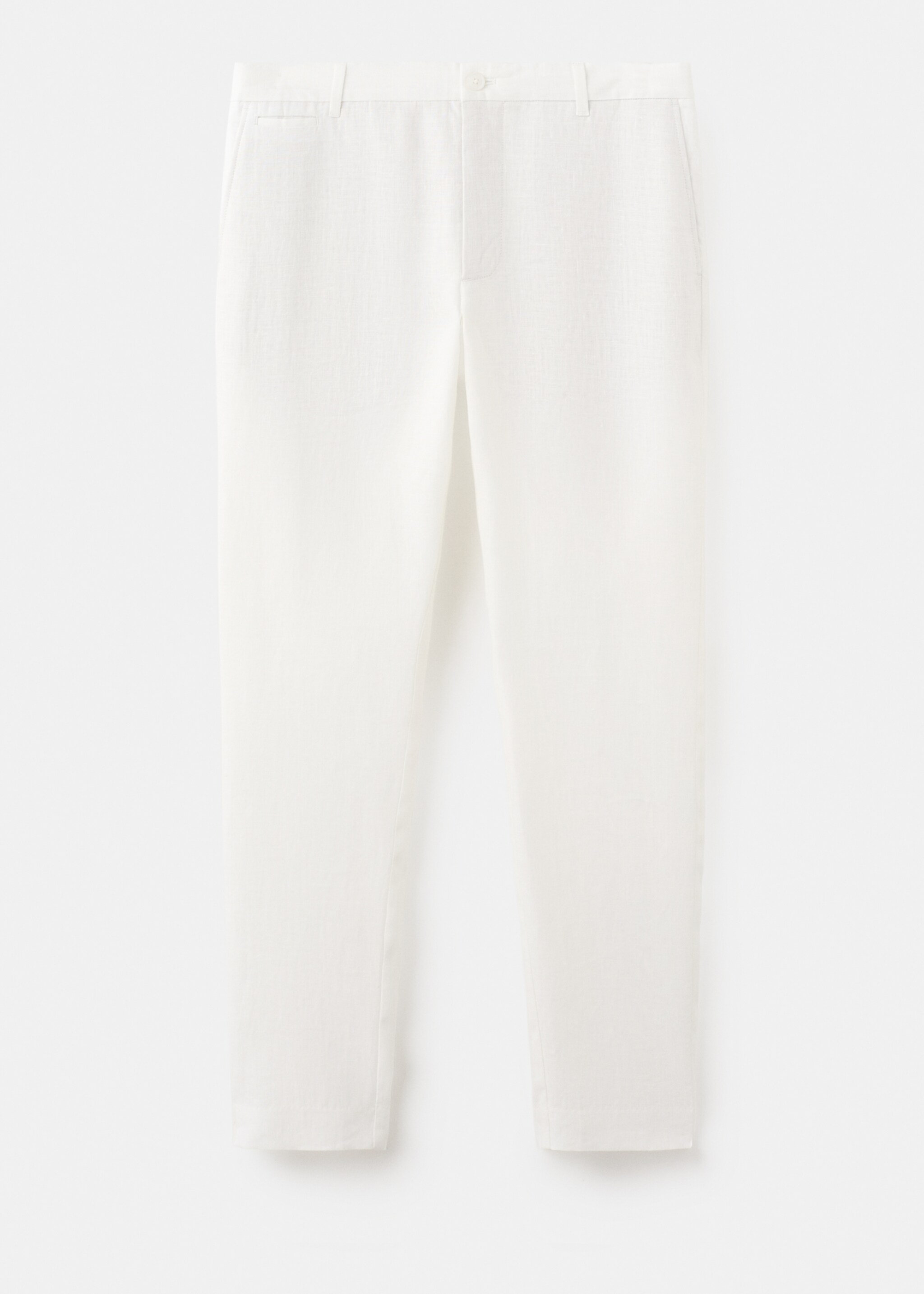 بنطلون كتان 100٪ سليم فيت - منتج دون نموذج, سكري. Ref: 27026711-00.