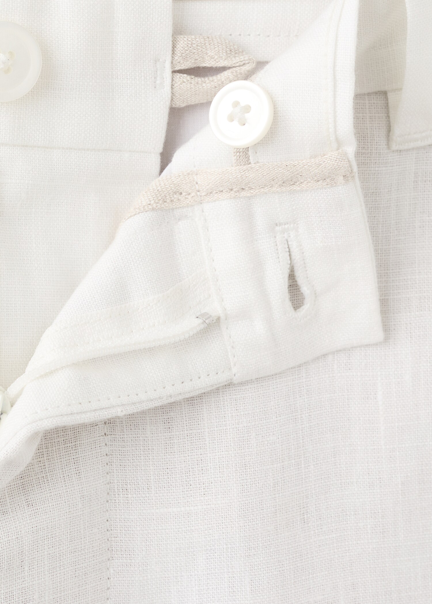 بنطلون كتان 100٪ سليم فيت - تفاصيل المنتج 8