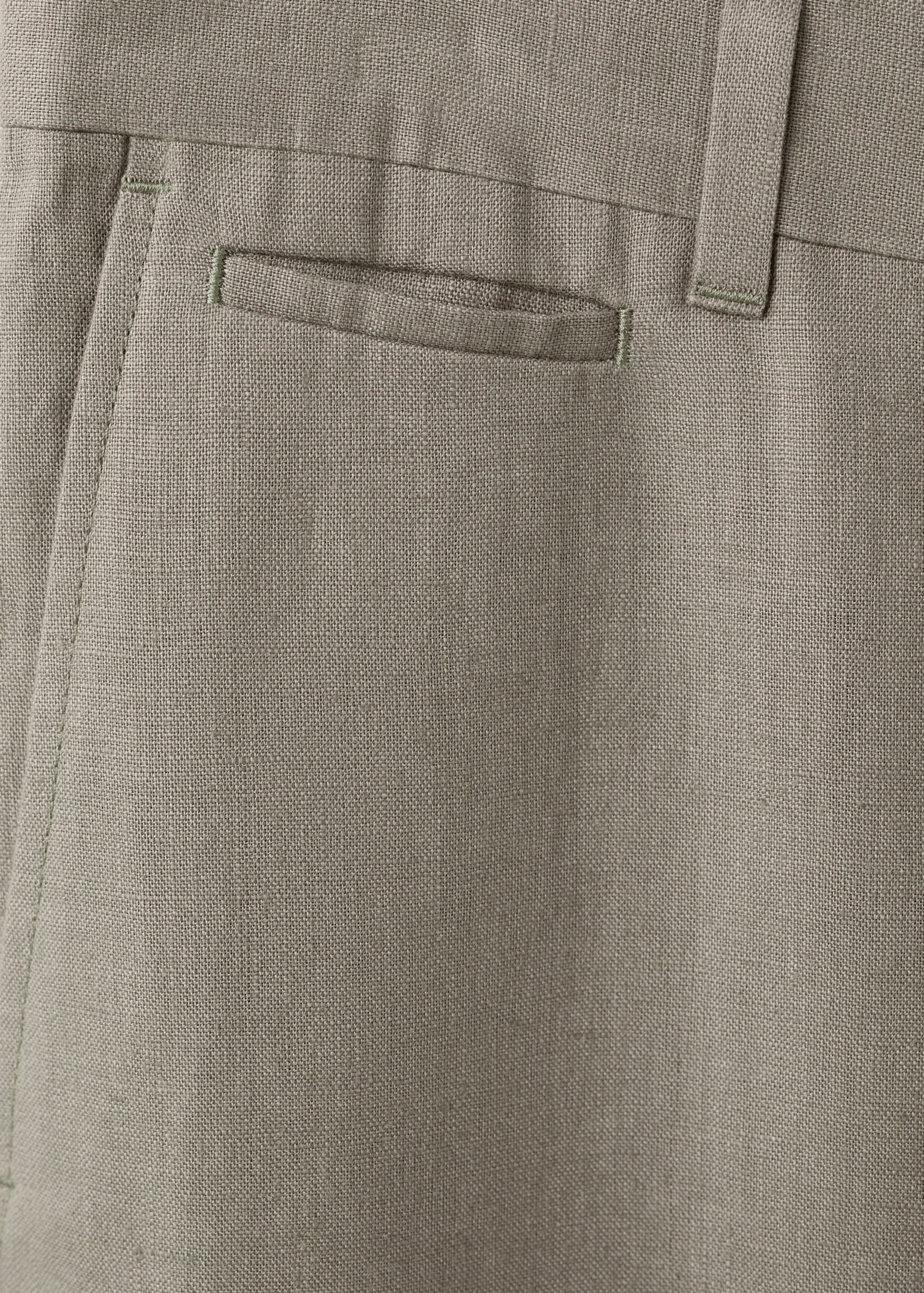 Pantalon 100 % lin slim fit - Détail de l'article 0, Gris vison. Ref: 27026711-00.