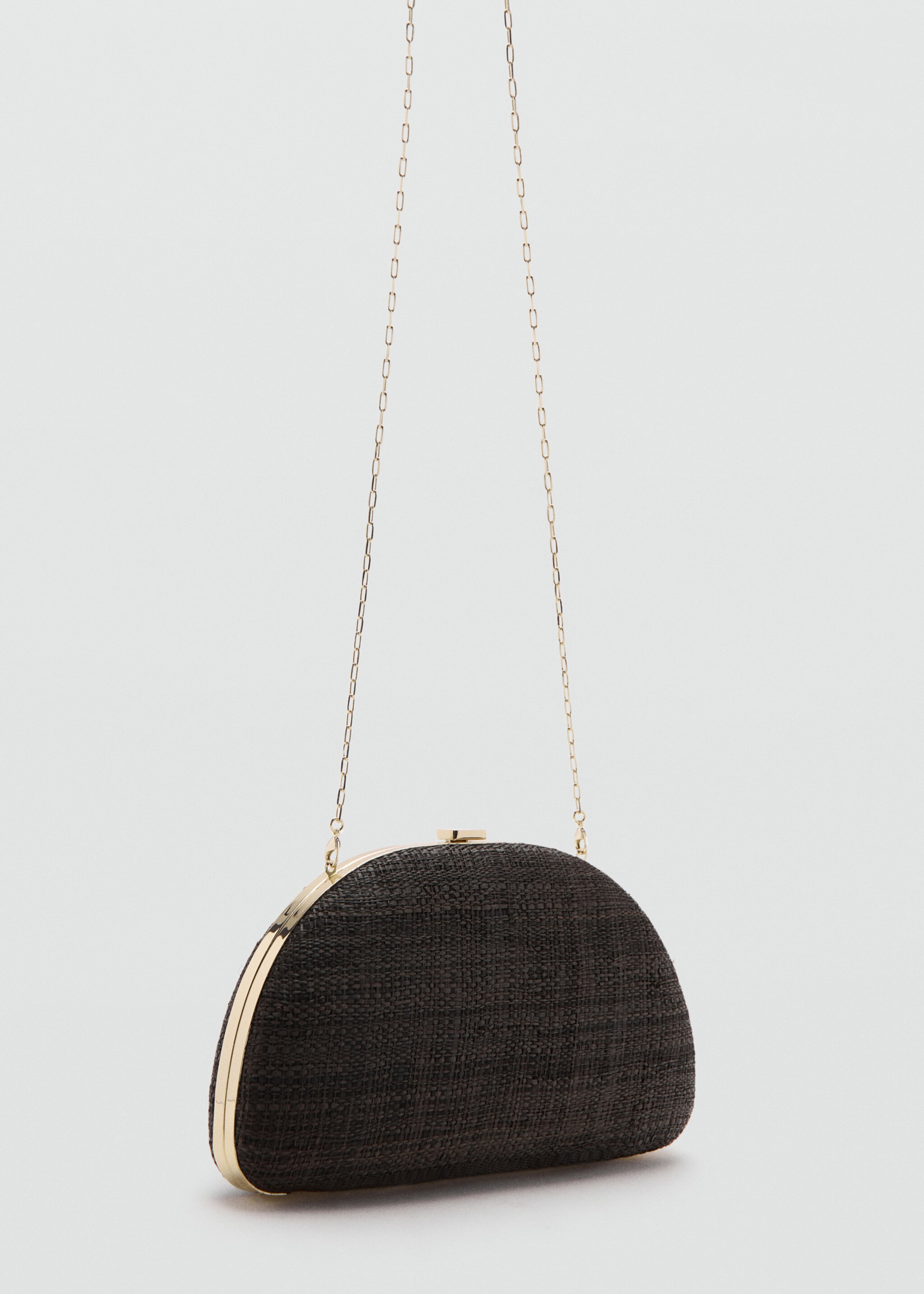 Pochette en fibre naturelle - Plan moyen, Chocolat. Ref: 27026718-00.